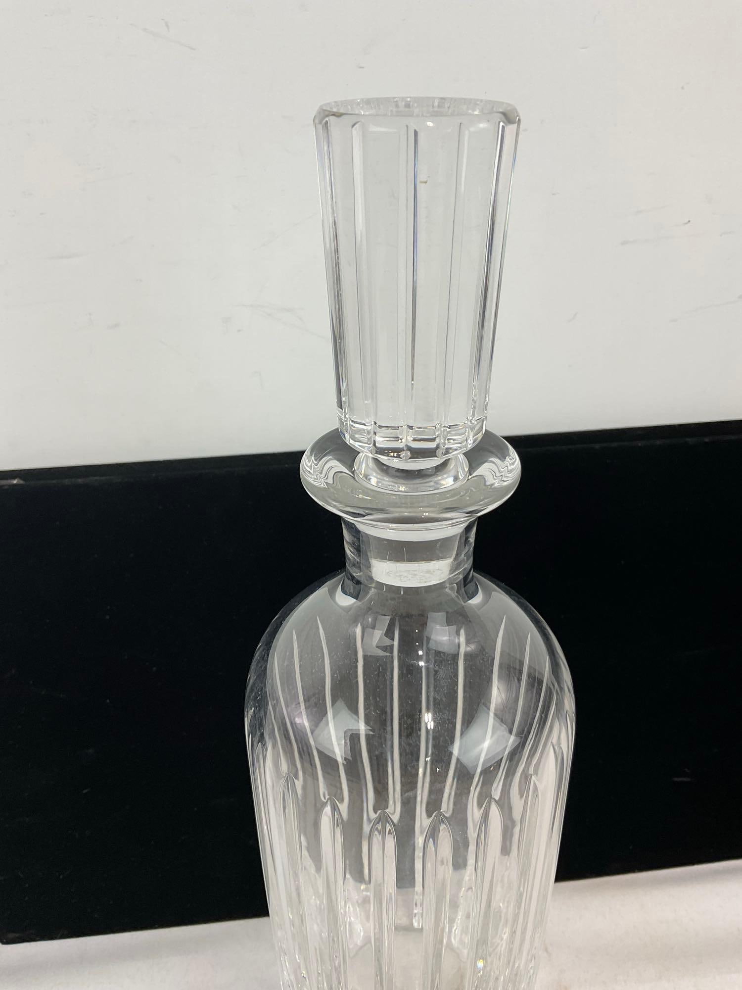 Handsome Vintage Baccarat Harmonie Crystal Decanter, 12.5 inch tall, w/stopper - 2