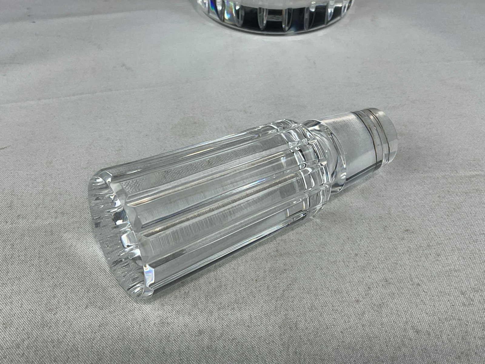 Handsome Vintage Baccarat Harmonie Crystal Decanter, 12.5 inch tall, w/stopper - 4
