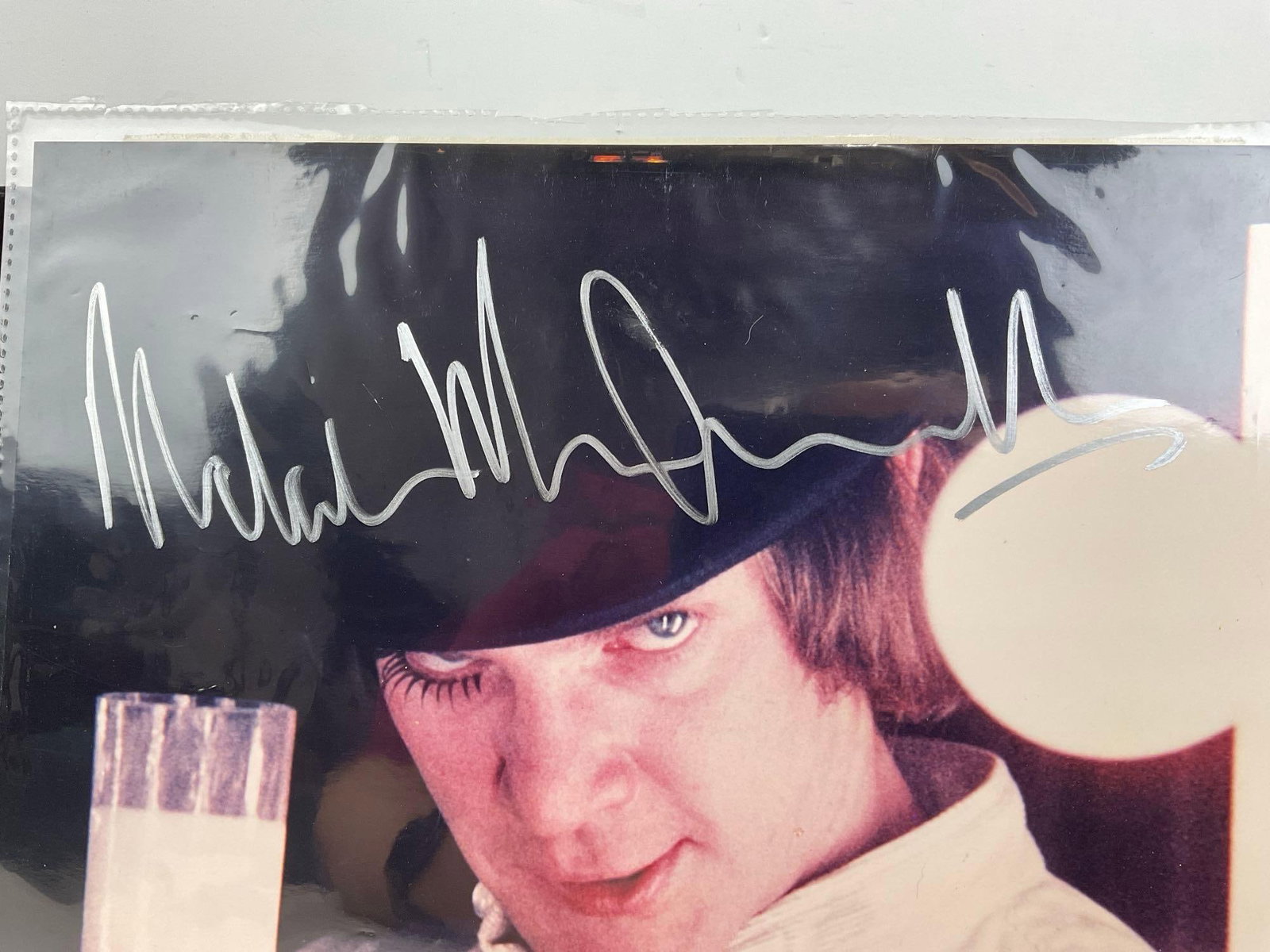 Signed Photograph of Malcolm McDowell, as Alex DeLarge 1971 A Clockwork Orange, 10x8 inch - 3