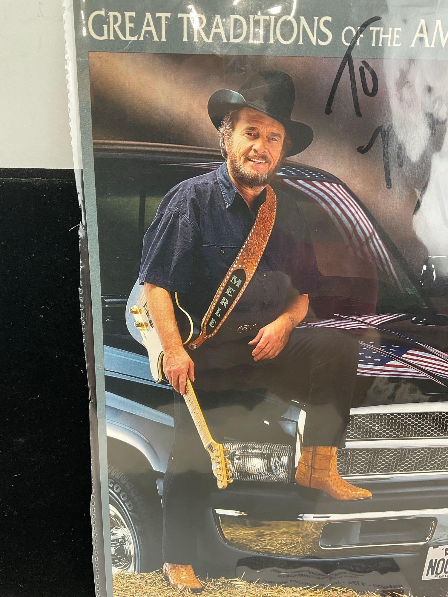 Signed Photograph of Merle Haggard, Country Musician, Great Traditions of the American West, 10x8 - 3