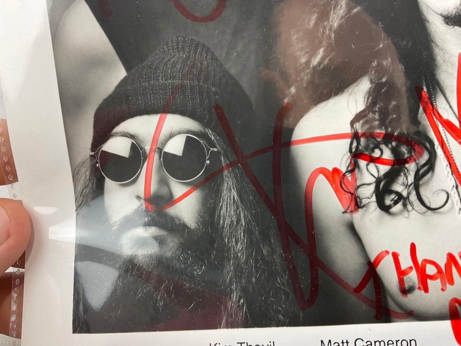 Signed Photograph of Soundgarden, 90s Grunge Band, signed by Chris Cornell, Kim, Matt & Ben - 4