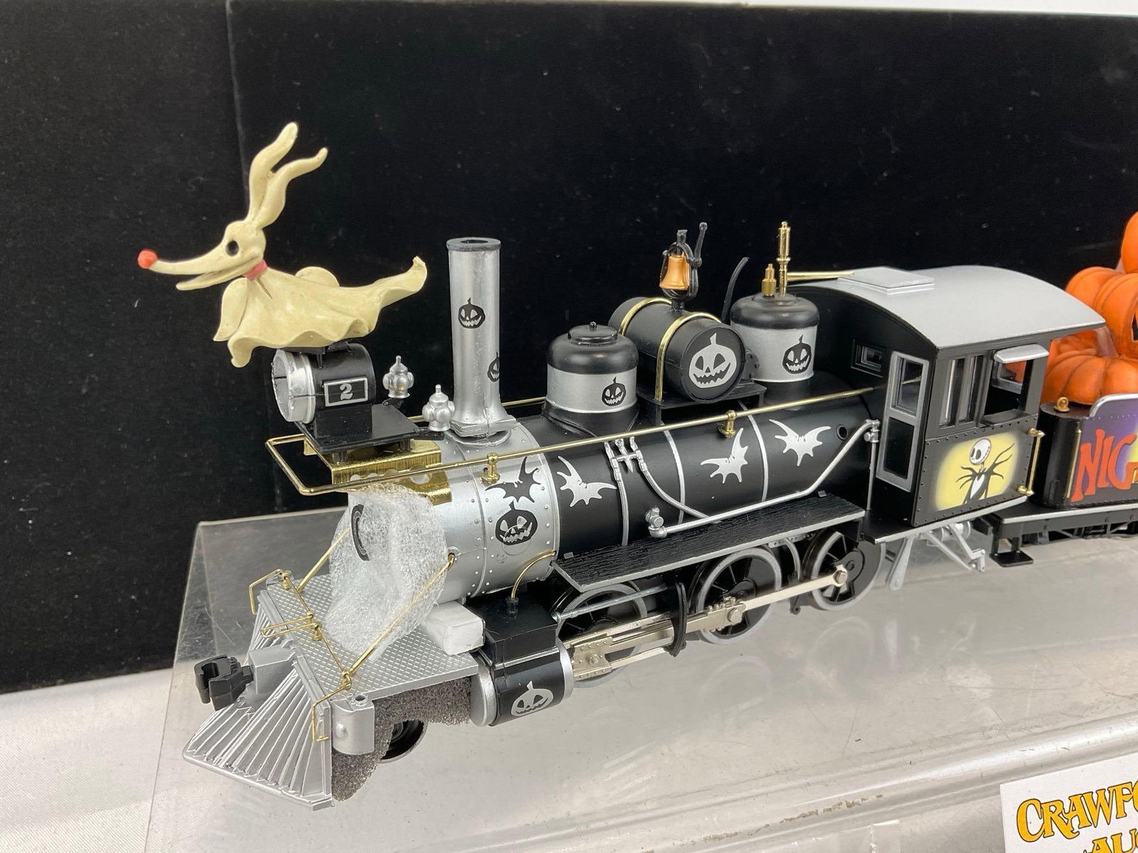 Hawthorne Village Nightmare Before Christmas Express Train Engine & Coal Tender, w/COA - 2