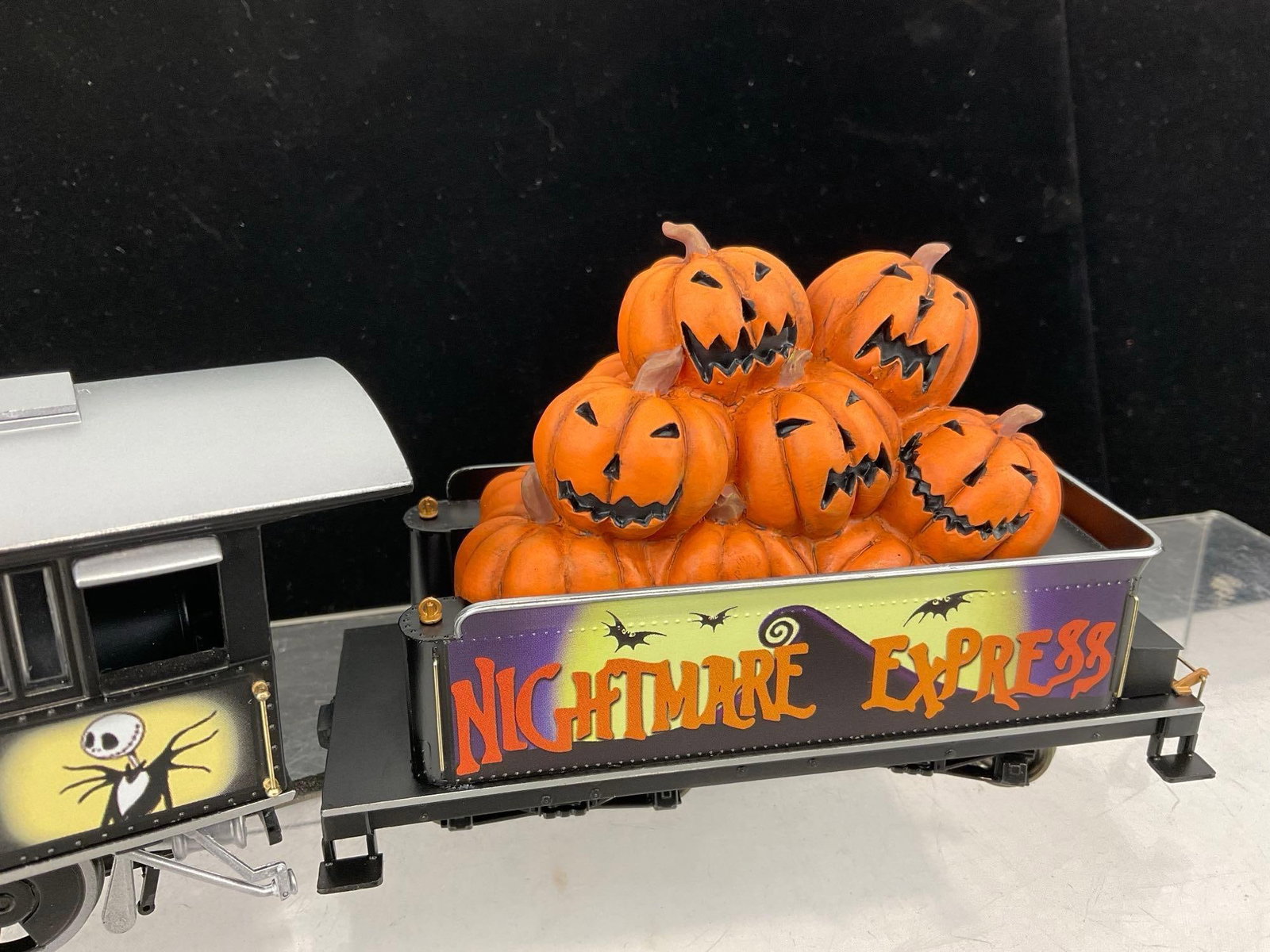 Hawthorne Village Nightmare Before Christmas Express Train Engine & Coal Tender, w/COA - 3