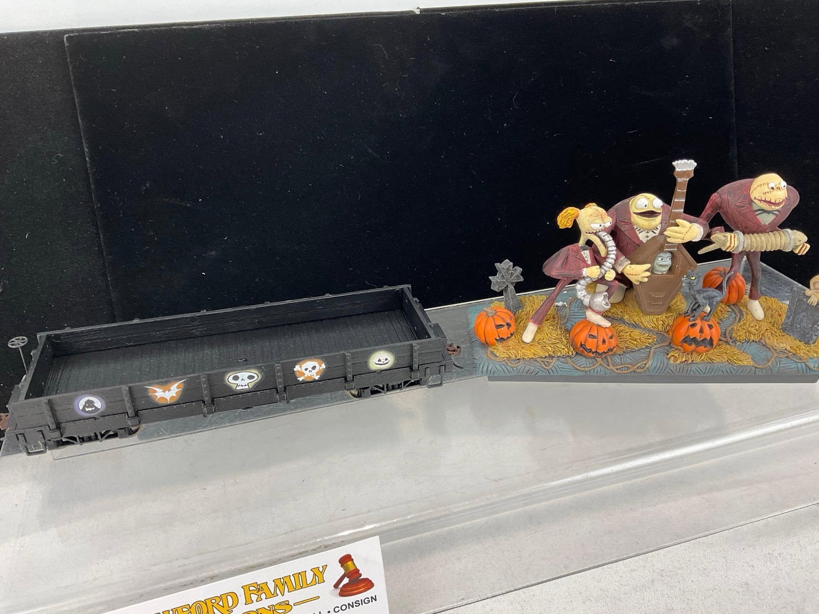 Hawthorne Village Nightmare Before Christmas Train Flat Car, Ghoulish Sounds 5th Issue w/COA - 2