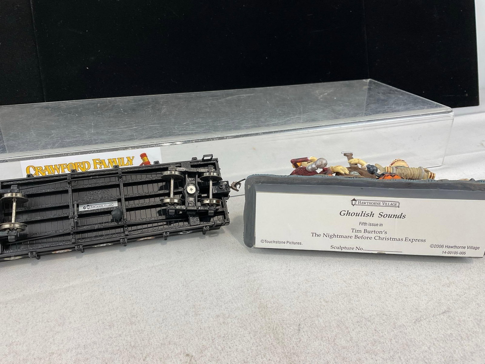 Hawthorne Village Nightmare Before Christmas Train Flat Car, Ghoulish Sounds 5th Issue w/COA - 3