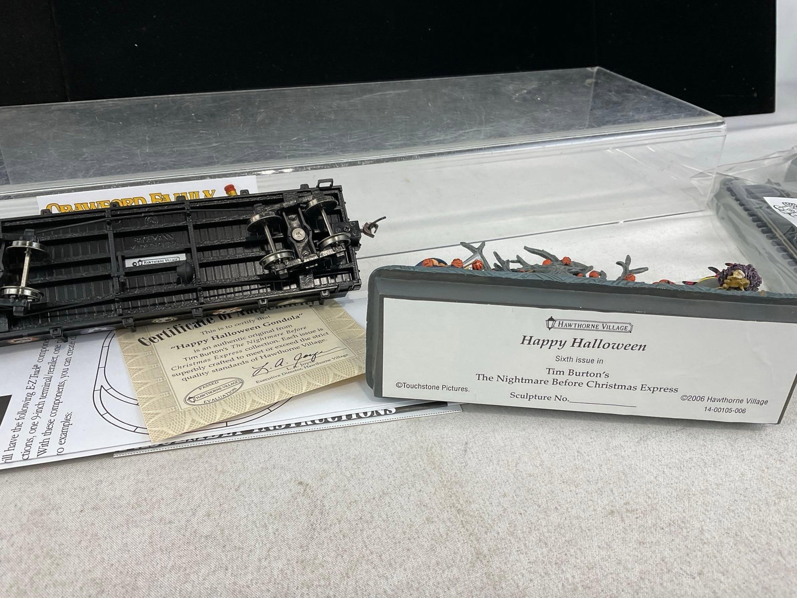 Hawthorne Village Nightmare Before Christmas Train Flat Car, w/Happy Halloween 6th Issue, w/COA - 4