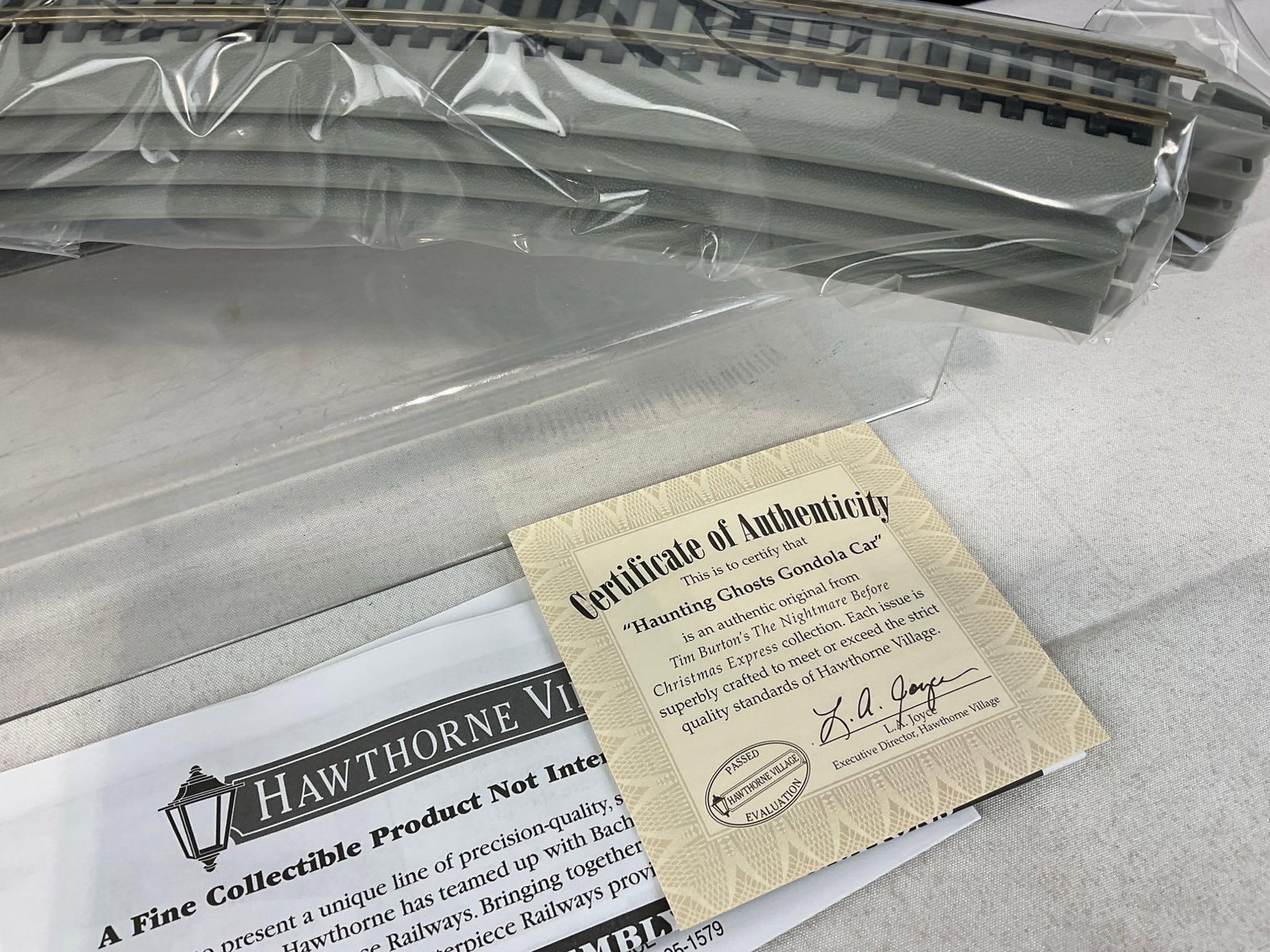 Hawthorne Village Nightmare Before Christmas Train Flat Car, Haunting Ghosts, 9th Issue, w/COA - 2