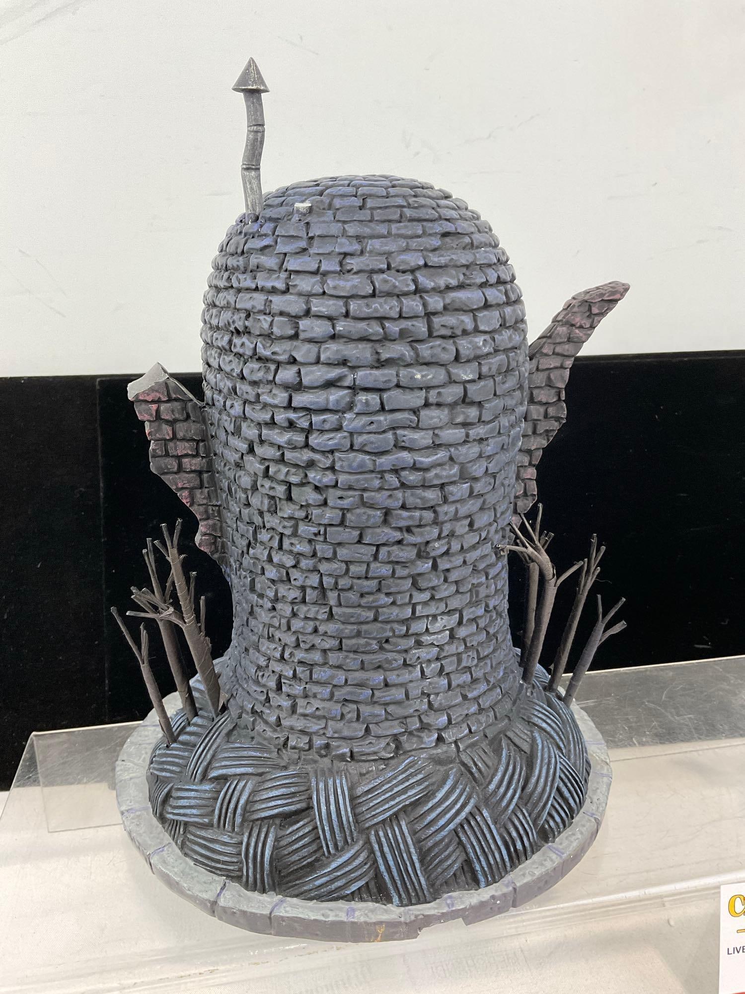 Hawthorne Village Nightmare Before Christmas Light Up Bldg, Bat House A1204, w/COA - 4