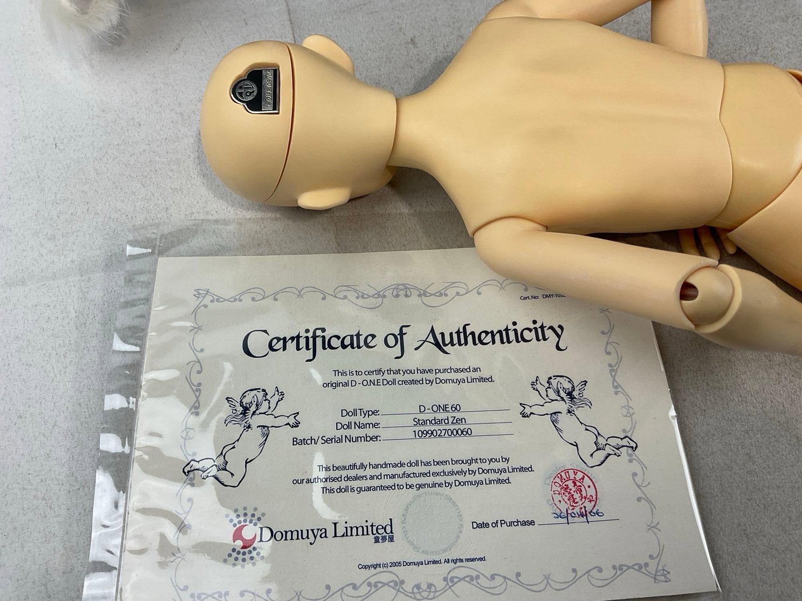 Rare Domuya Limited D-O.N.E. Doll 03/06, Standard Zen, in case, 24 inches tall - 3