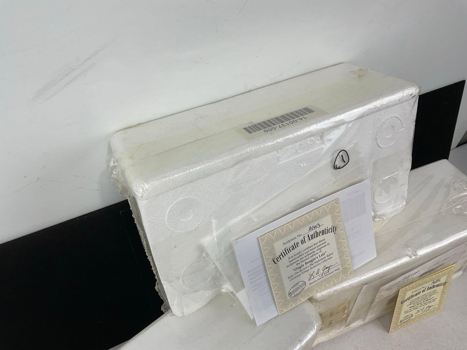 Sealed Hawthorne Village Nightmare Before Christmas Pieces, still in foam w/COA, names in desc - 4