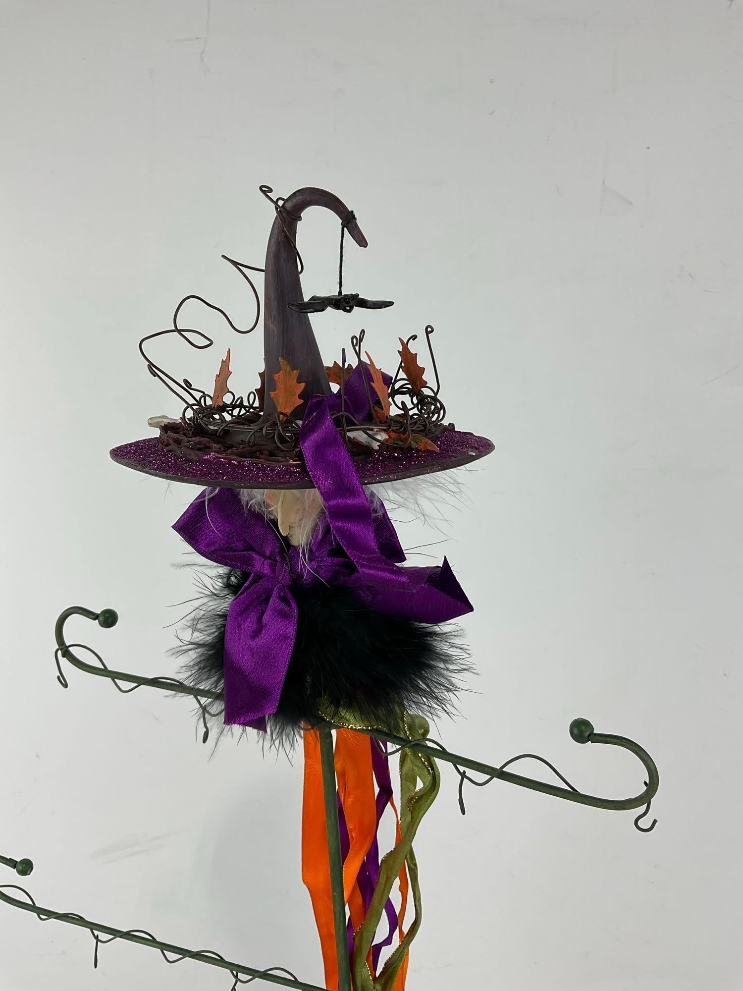 Department 56 Krinkles Patience Brewster Witch, Halloween Ornament Display Tree, 3 parts, in box - 2