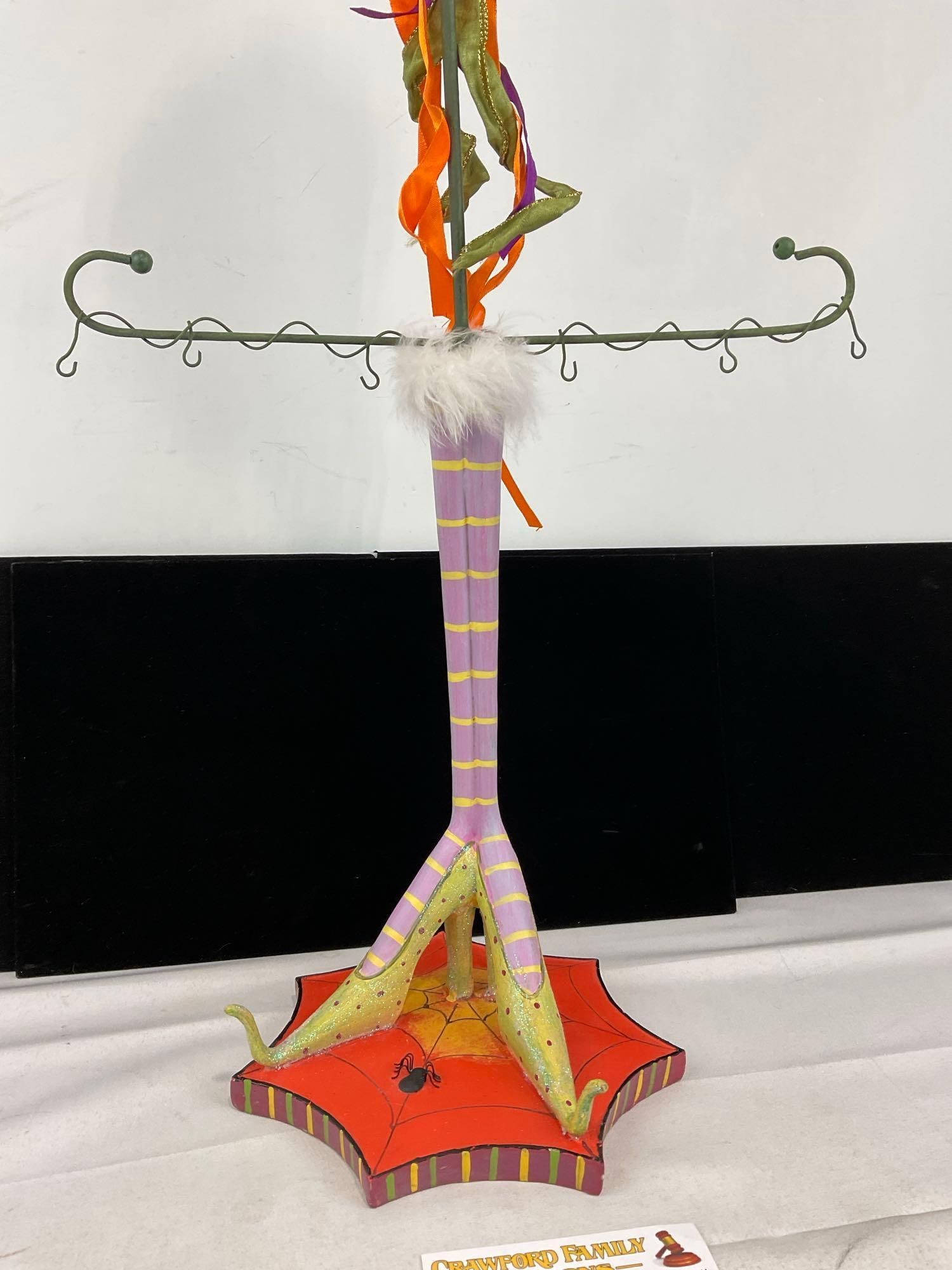 Department 56 Krinkles Patience Brewster Witch, Halloween Ornament Display Tree, 3 parts, in box - 3