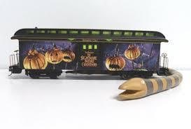 Sealed Hawthorne Village Nightmare Before Christmas Snake Baggage Car & Dr. Finkelstein Costume Car - 2