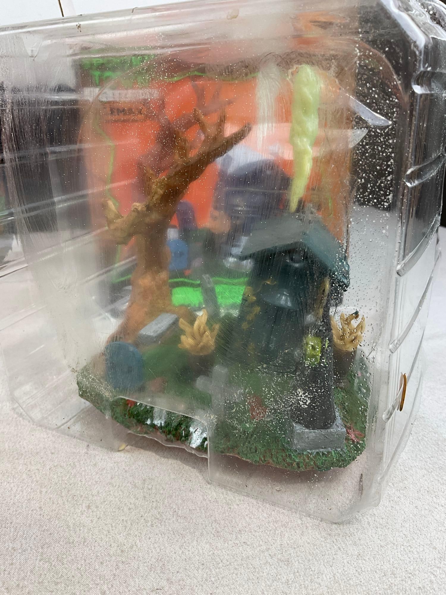 Lemax Spooky Town Figures in box, On the Lone Prairie, Haunted Cabin, & The Lost Soul - 5