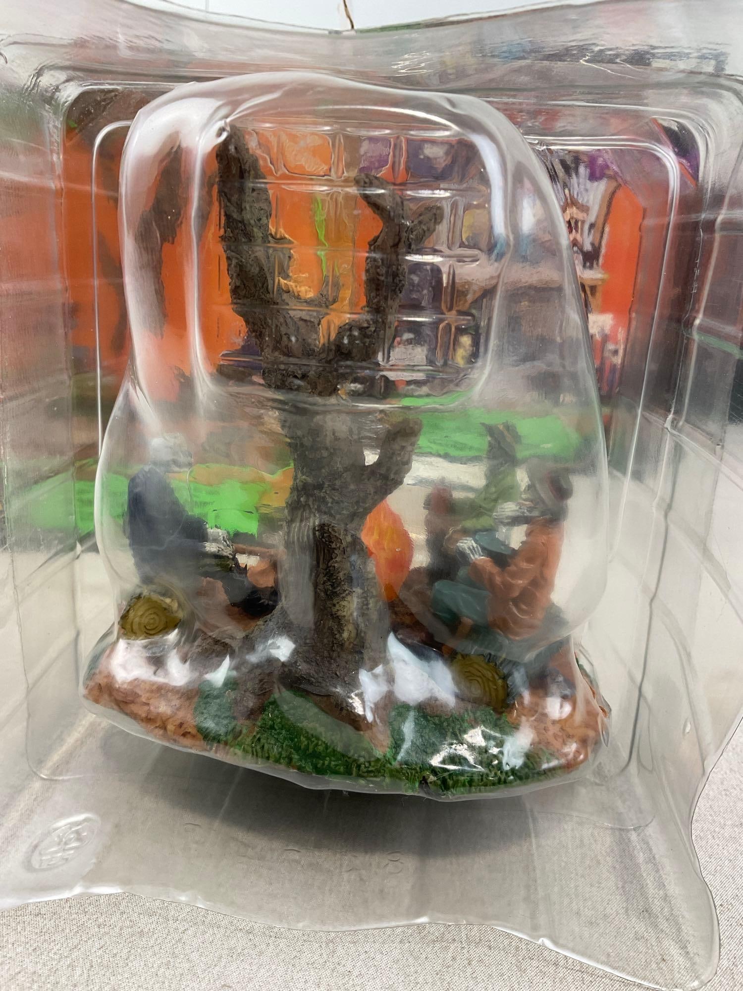 Lemax Spooky Town Figures in box, On the Lone Prairie, Haunted Cabin, & The Lost Soul - 8