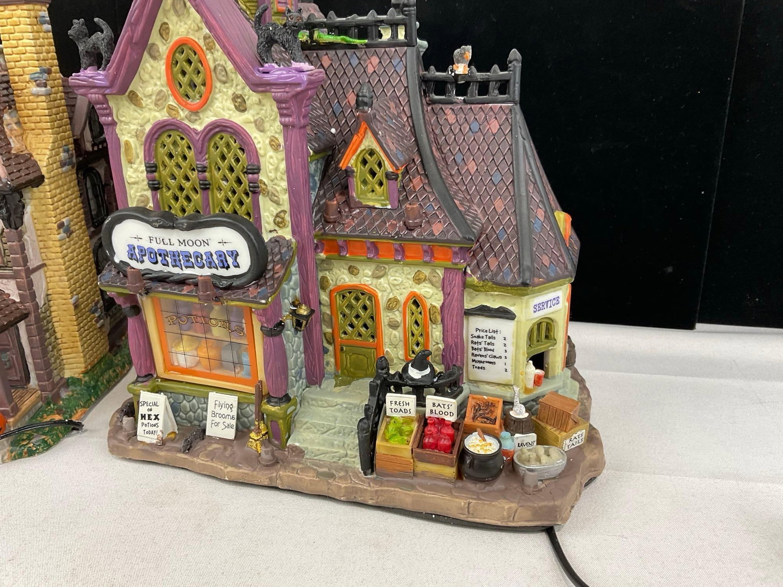 Lemax Spooky Town Figures in box, The Alford Mansion & Full Moon Apothecary - 4