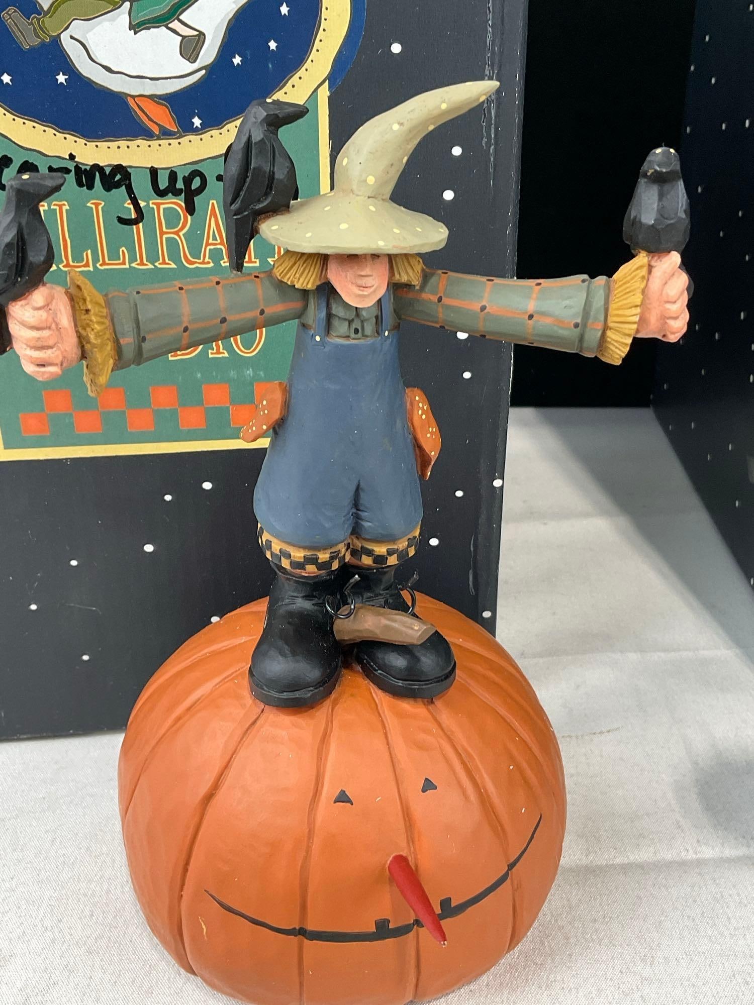 2 Williraye Studio Halloween Figures, A Little Holiday Decorting WW2389, & Scaring Up Fun WW6012 - 2