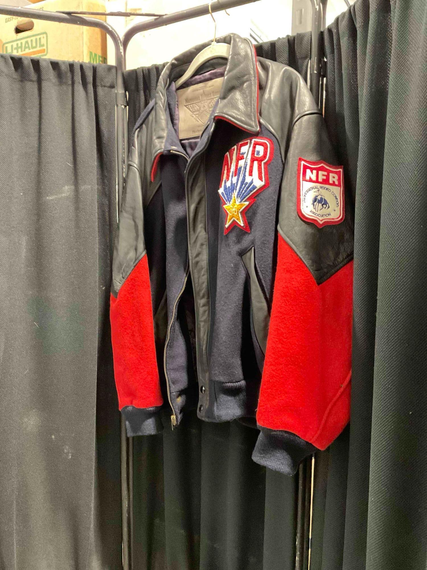 Vintage Rodeo America NFR National Finals Rodeo '96 Leather & Wool Blend Men's Jacket, XXL. - 3