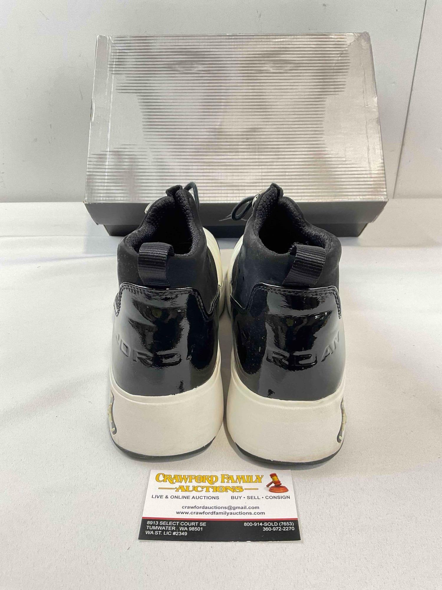 Pair of Men's US 11 Air Jordan Roy Jones Jr. Black & White Bolo Trainer Slip On Shoes w/ Box. - 5