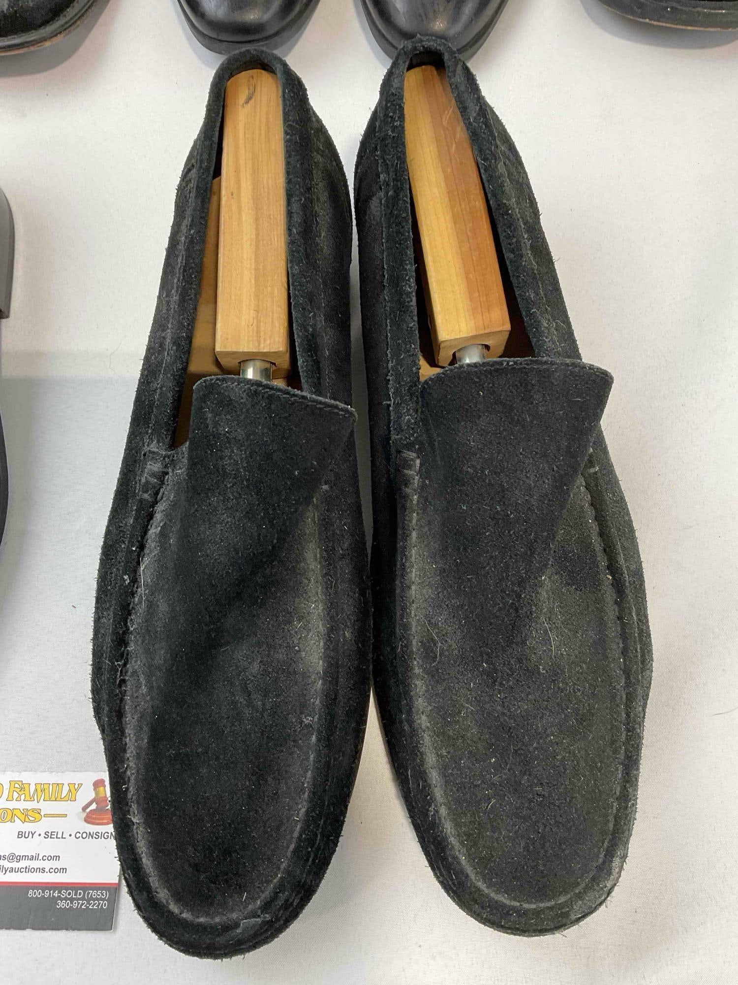6 Pairs of Men's US 10.5-11 Black Shoes, incl. Tommy Bahama, Stacy Adams & Steve Madden. - 9