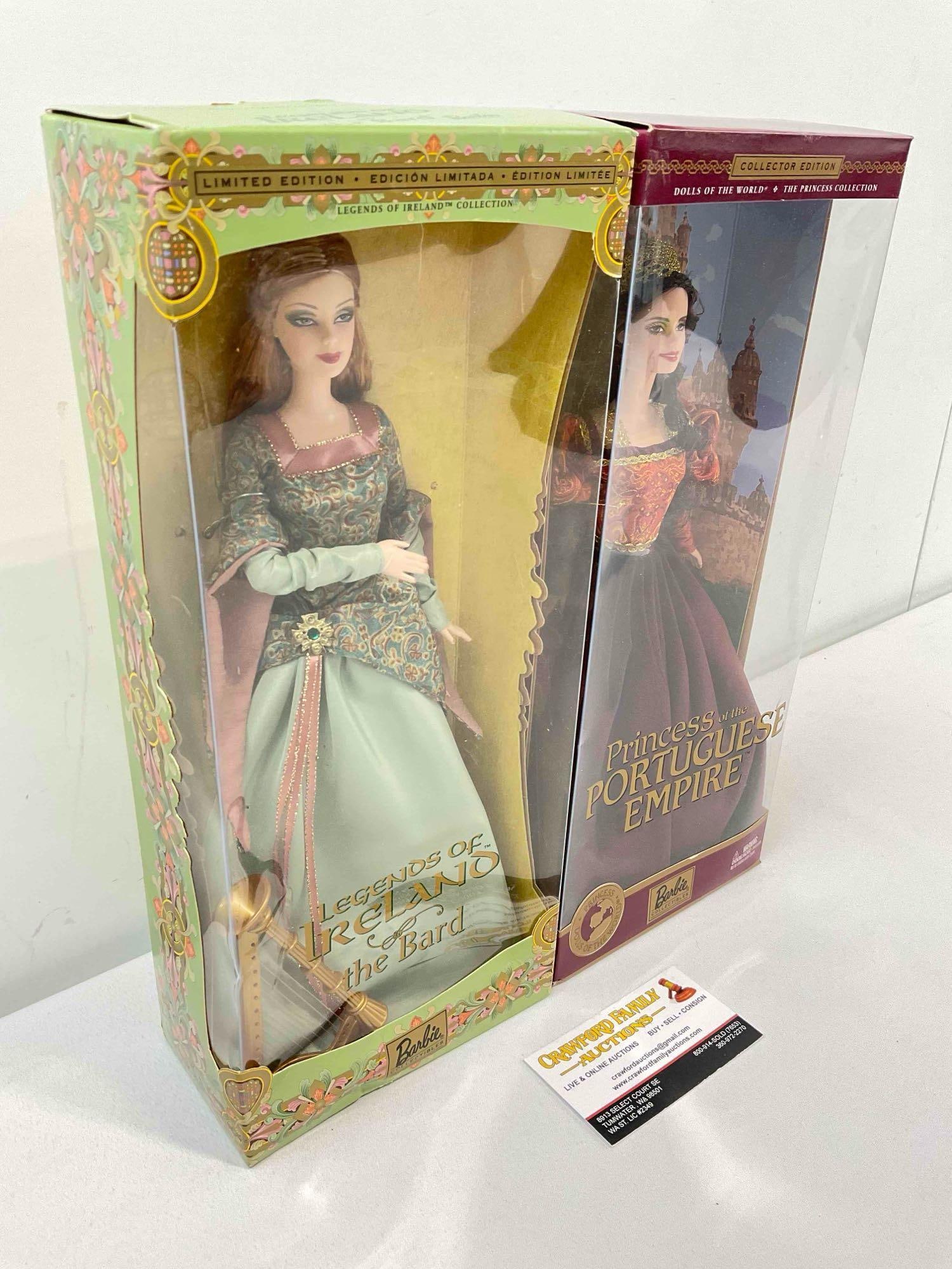 2 pcs Barbie Collectible Dolls in Original Boxes, incl. 2003 Legends of Ireland The Bard B2511. - 3
