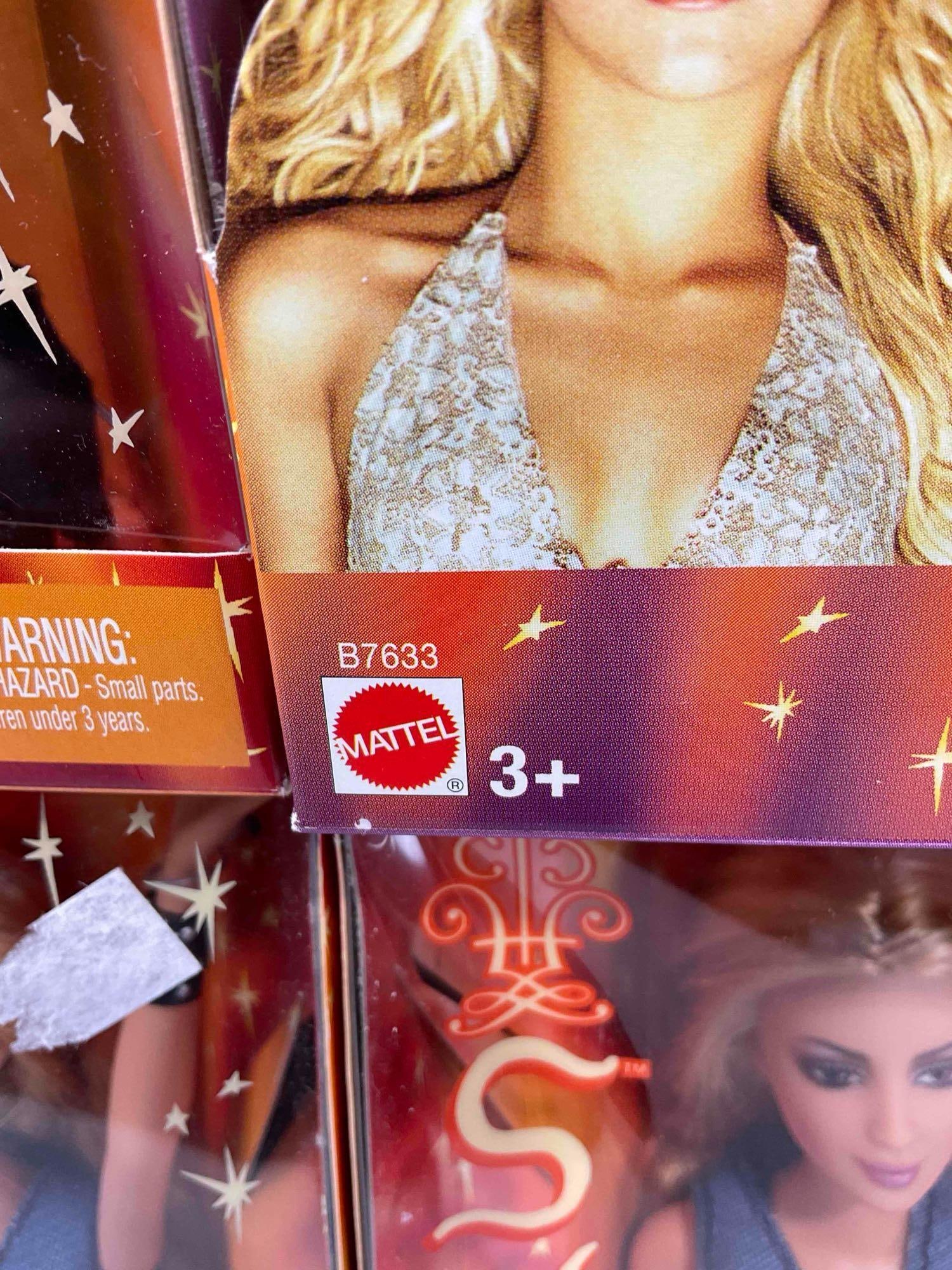 8 pcs 2003 Shakira Barbie Collectible Fashion Dolls in Original Boxes, B7633 & B7634. See pics. - 5