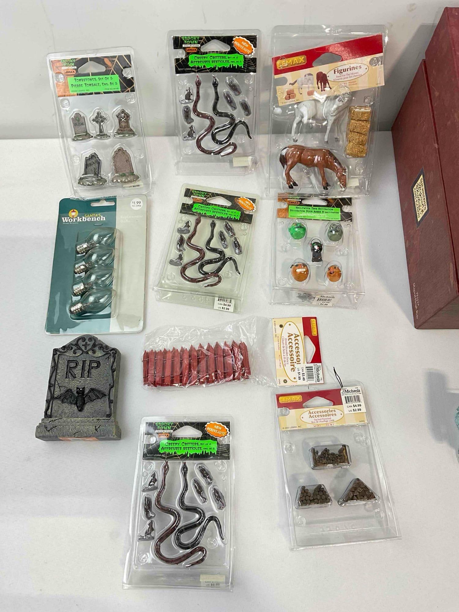 Vintage First Ed. Sherwood's Resin Santa Statuette 771227 Magical Sleigh Ride & More! See pics. - 9