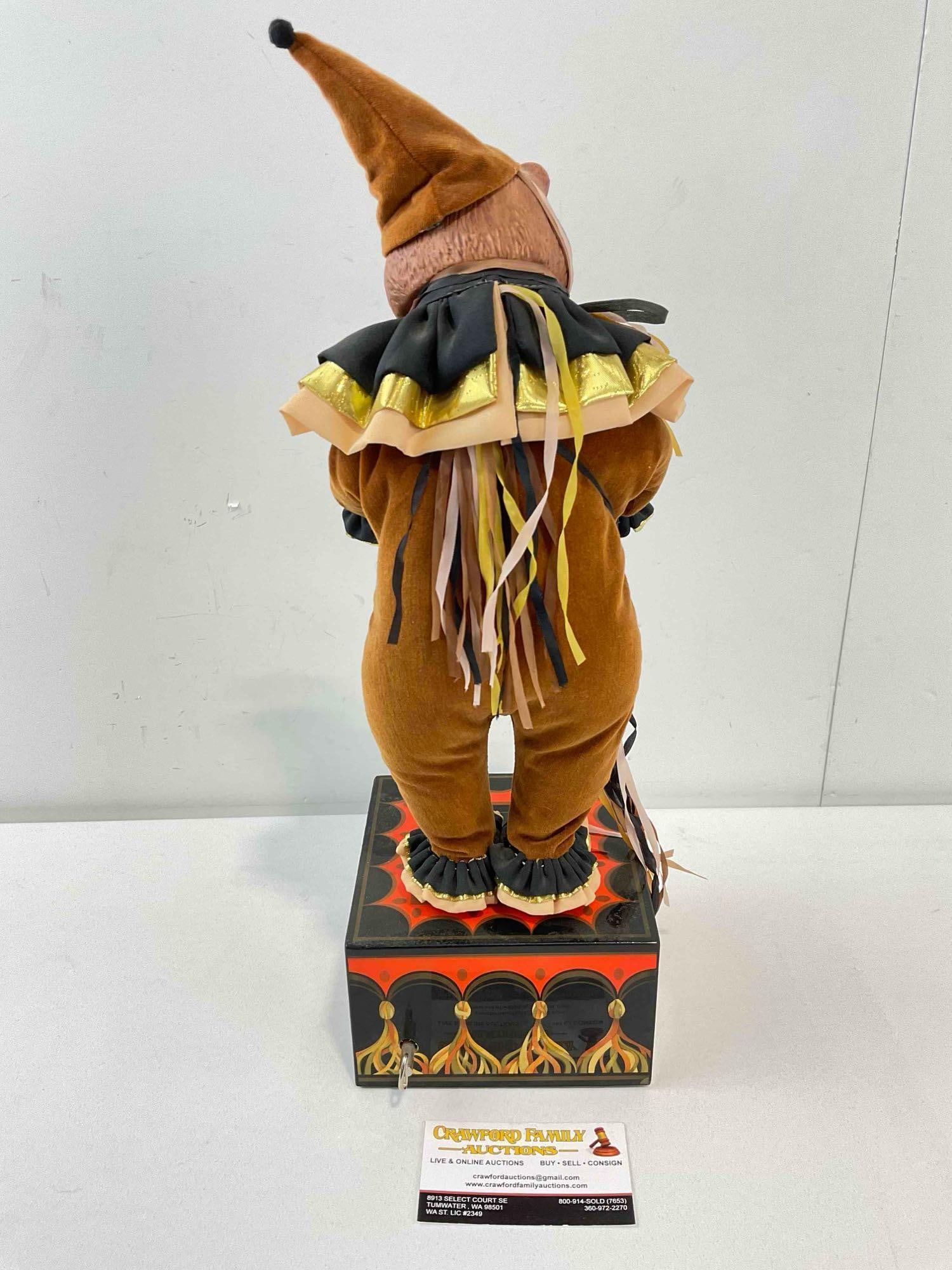Vintage Faith Wick Drummer Bear Music Box Doll Ltd. Ed. 289/3500. Plays "Memory" from CATS. - 4