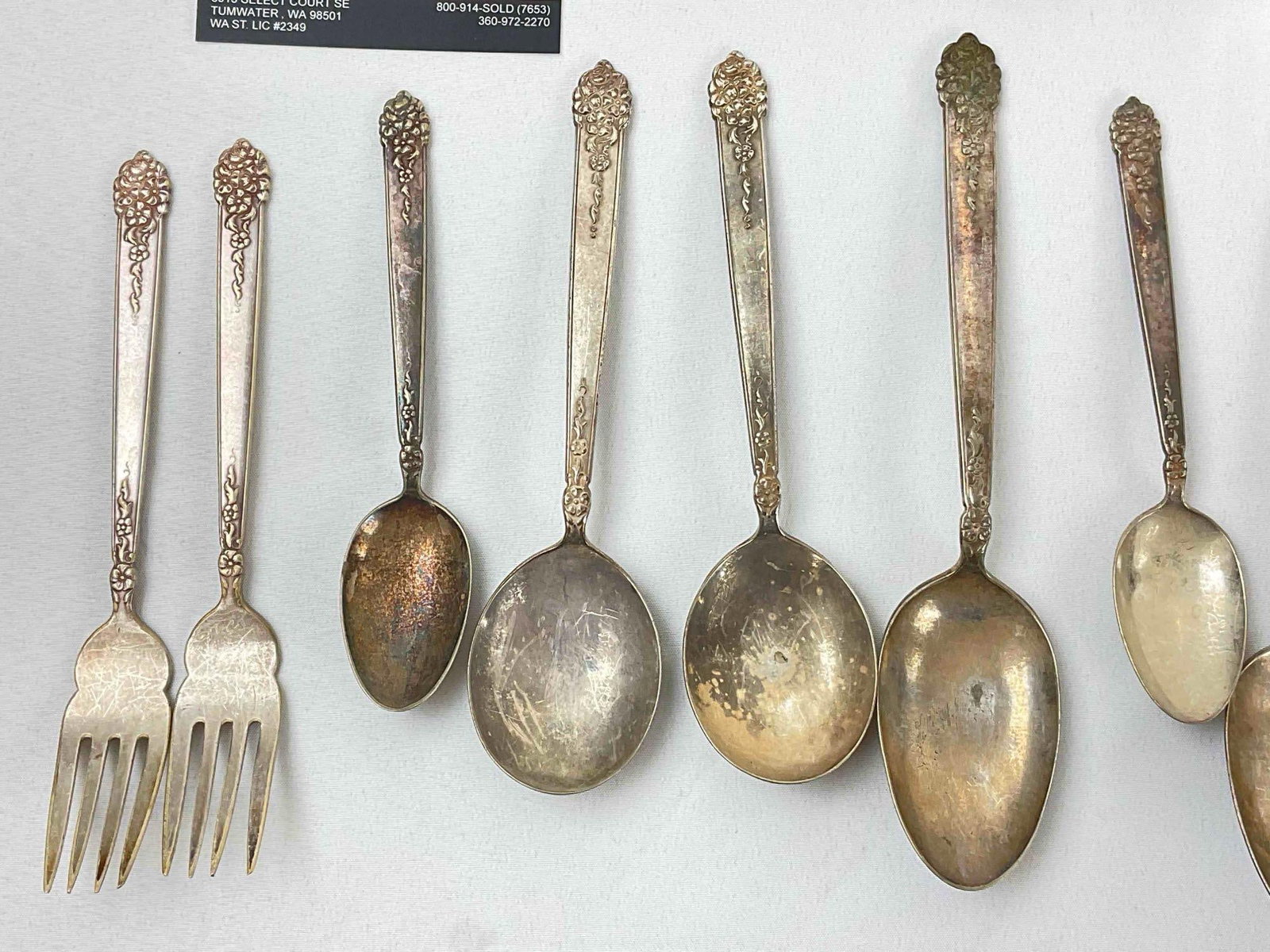 41 pcs Vintage King Edward Silver Plated Utensils, incl. Cheese Knives, Soup Spoons & More! - 4