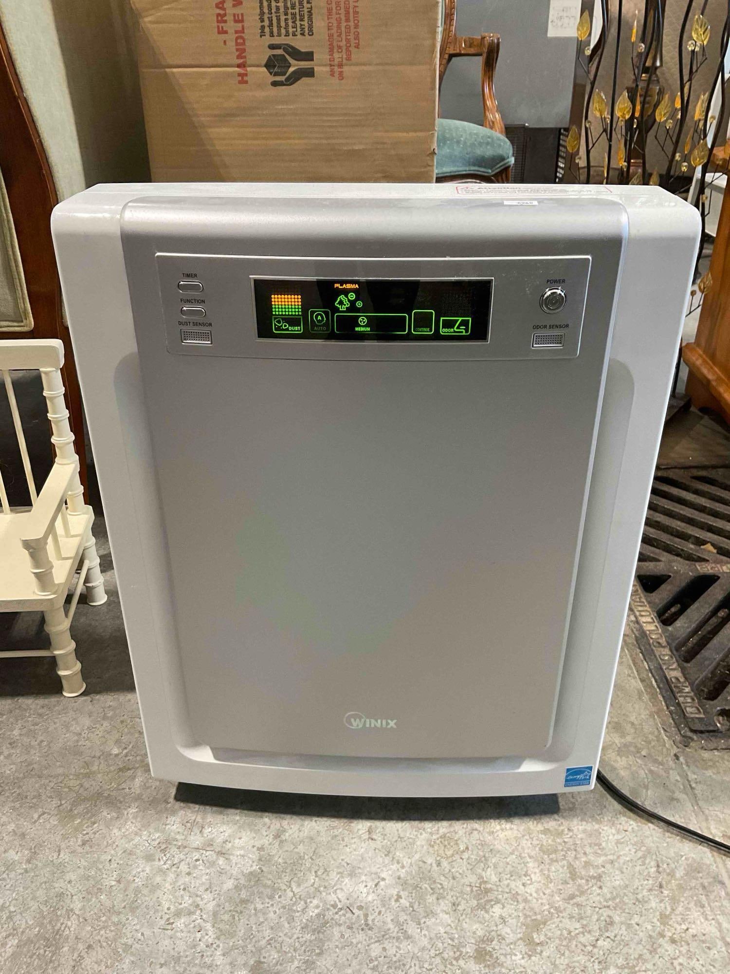 Winix Air Cleaner Model 9500 w/ Remote. Tested & Works. Good Condition. See pics.: Winix Air Cleaner Model 9500 w/ Remote. Tested & Works. Good Condition. Minor wear indicative of age and use, otherwise looks to be in good condition. Pair to lot #133. Measures 19" x 9" x 22"