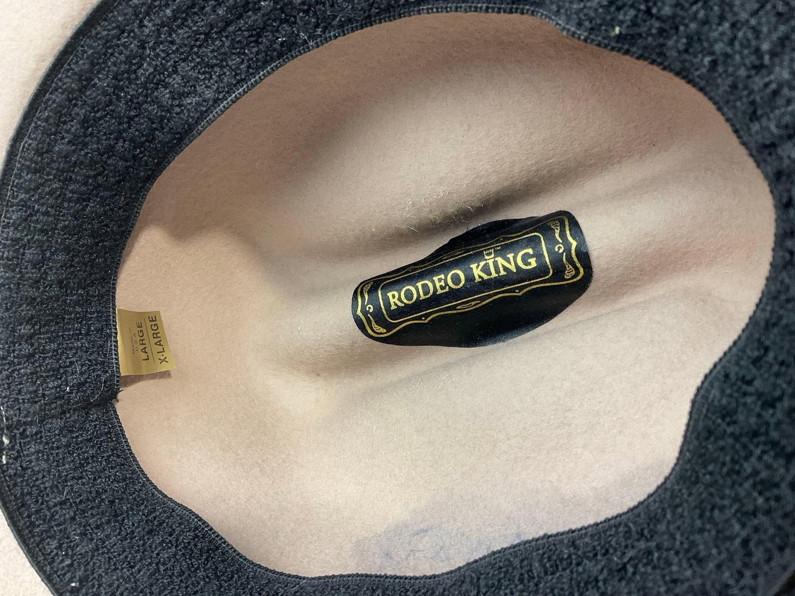 Rodeo King Tan Felt Cowboy Hat, Size Large - 4