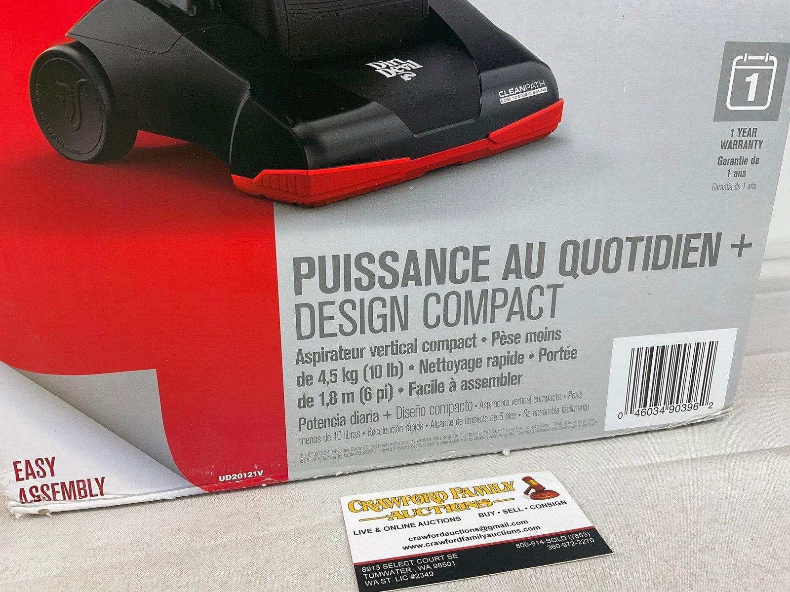 NIB Dirt Devil Endura Lite Compact Upright Vacuum, UD20121V - 2