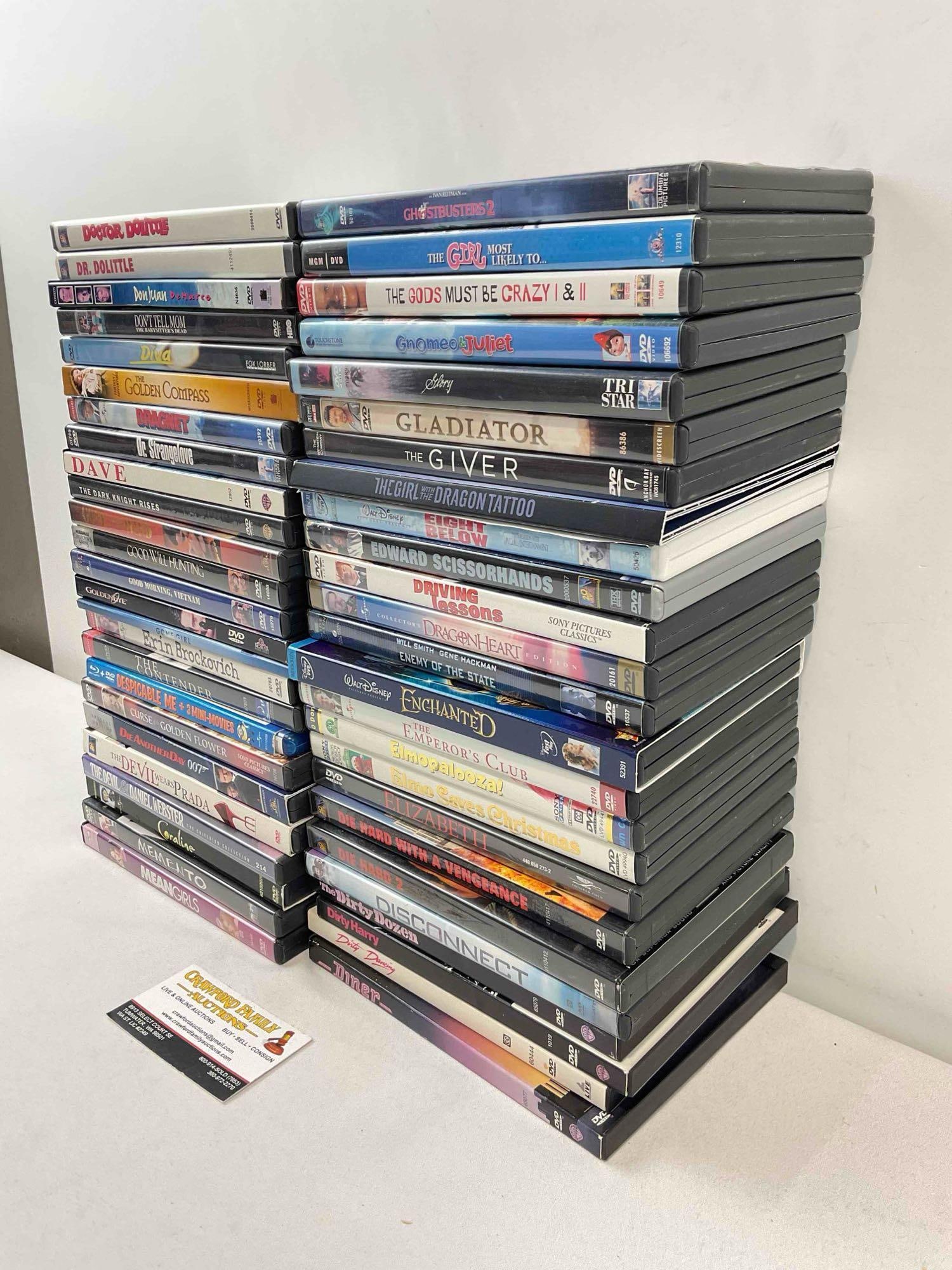 50 pcs DVD Movie Collection, incl. Coraline, Gone With the Wind, Gladiator, Dirty Harry & More! - 2