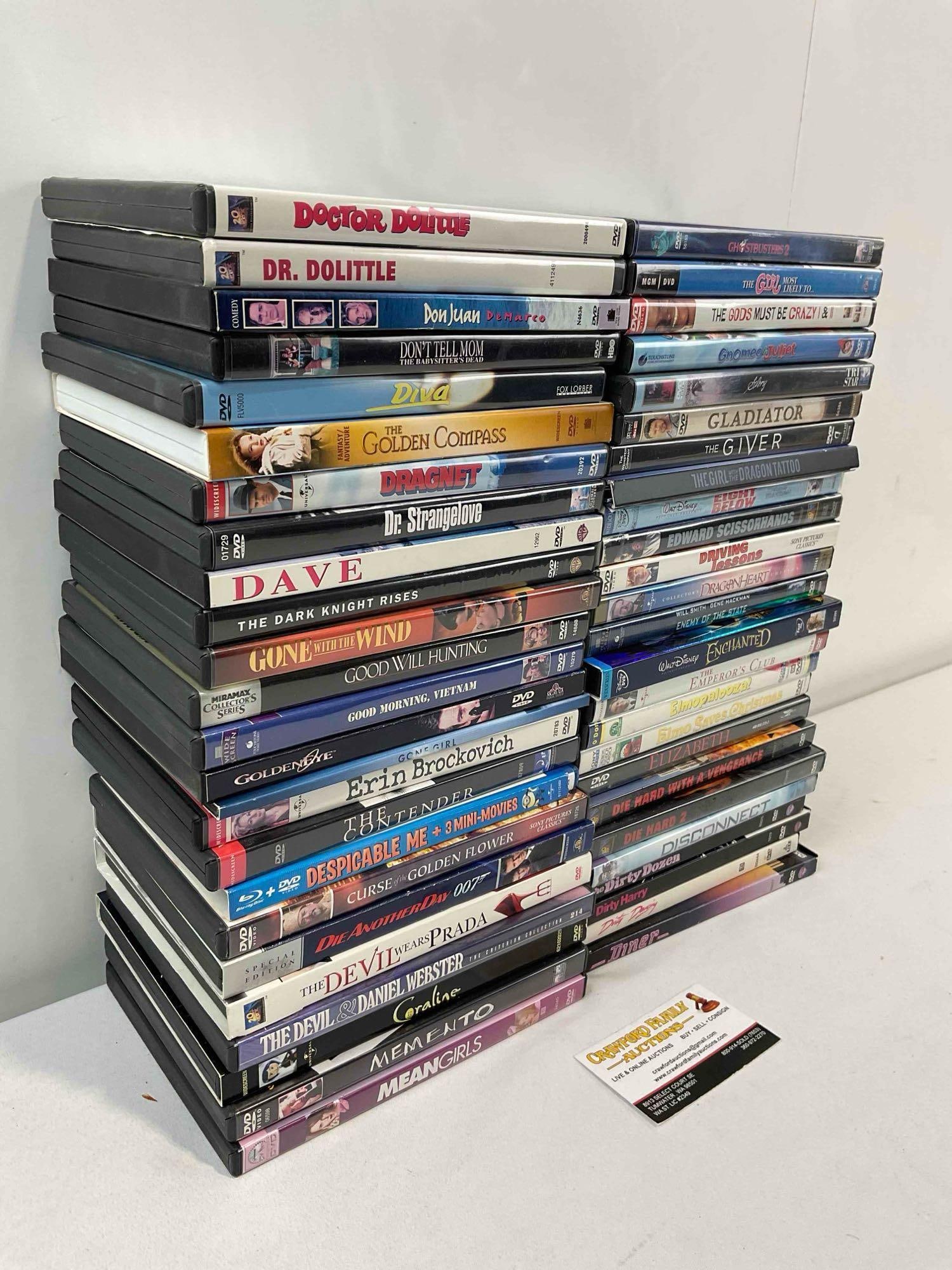 50 pcs DVD Movie Collection, incl. Coraline, Gone With the Wind, Gladiator, Dirty Harry & More! - 3