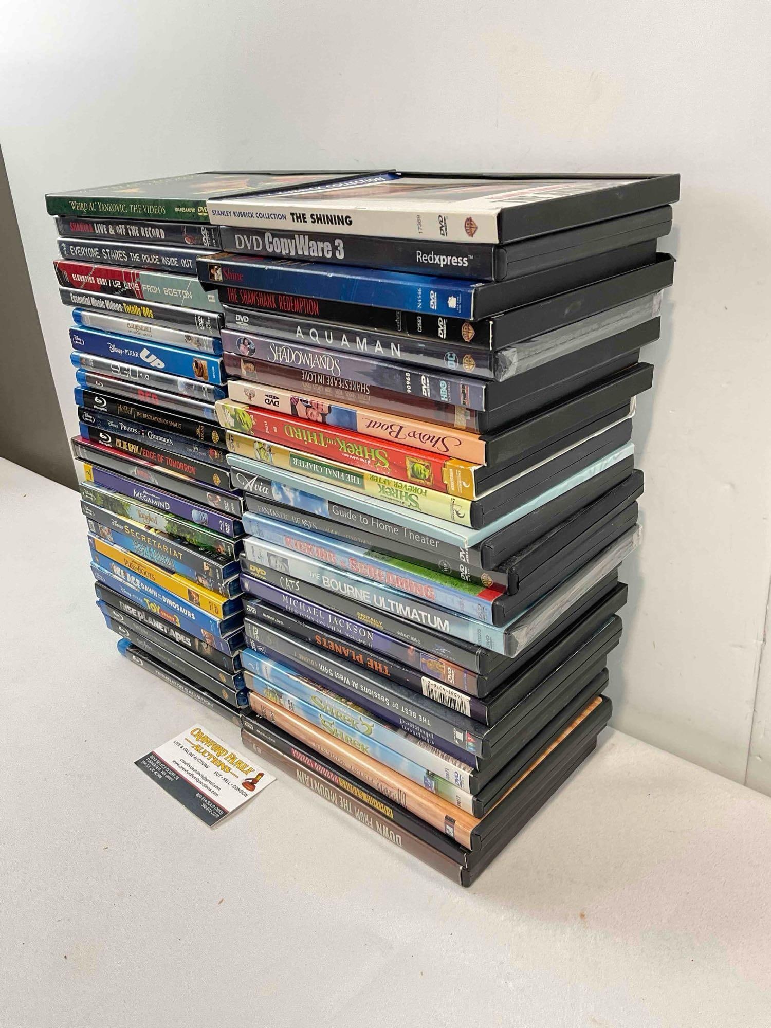 50 pcs DVD & BluRay Movie Collection, incl. Harry Potter, Disney, Shrek, CATS & Much More! - 3