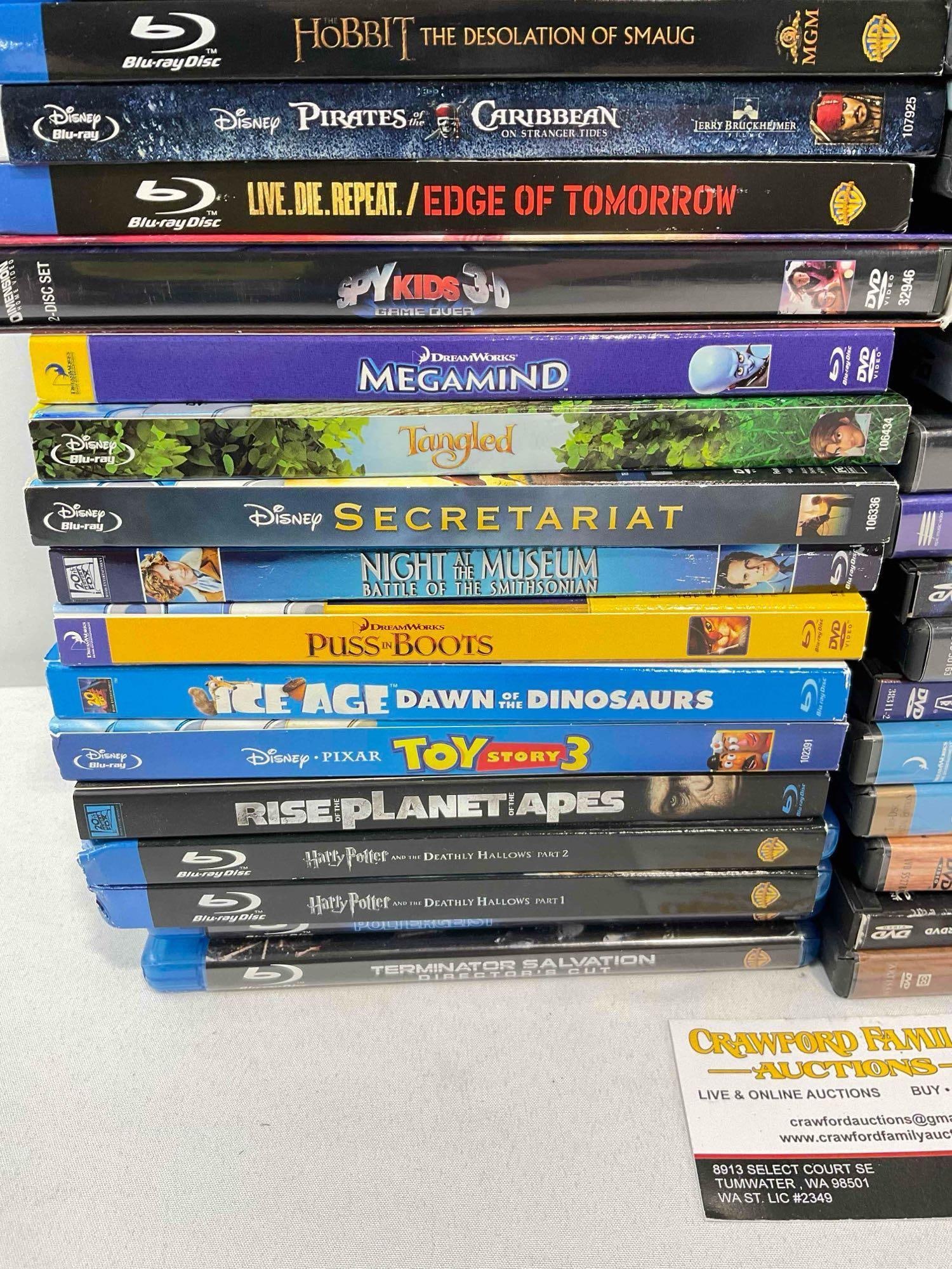 50 pcs DVD & BluRay Movie Collection, incl. Harry Potter, Disney, Shrek, CATS & Much More! - 4