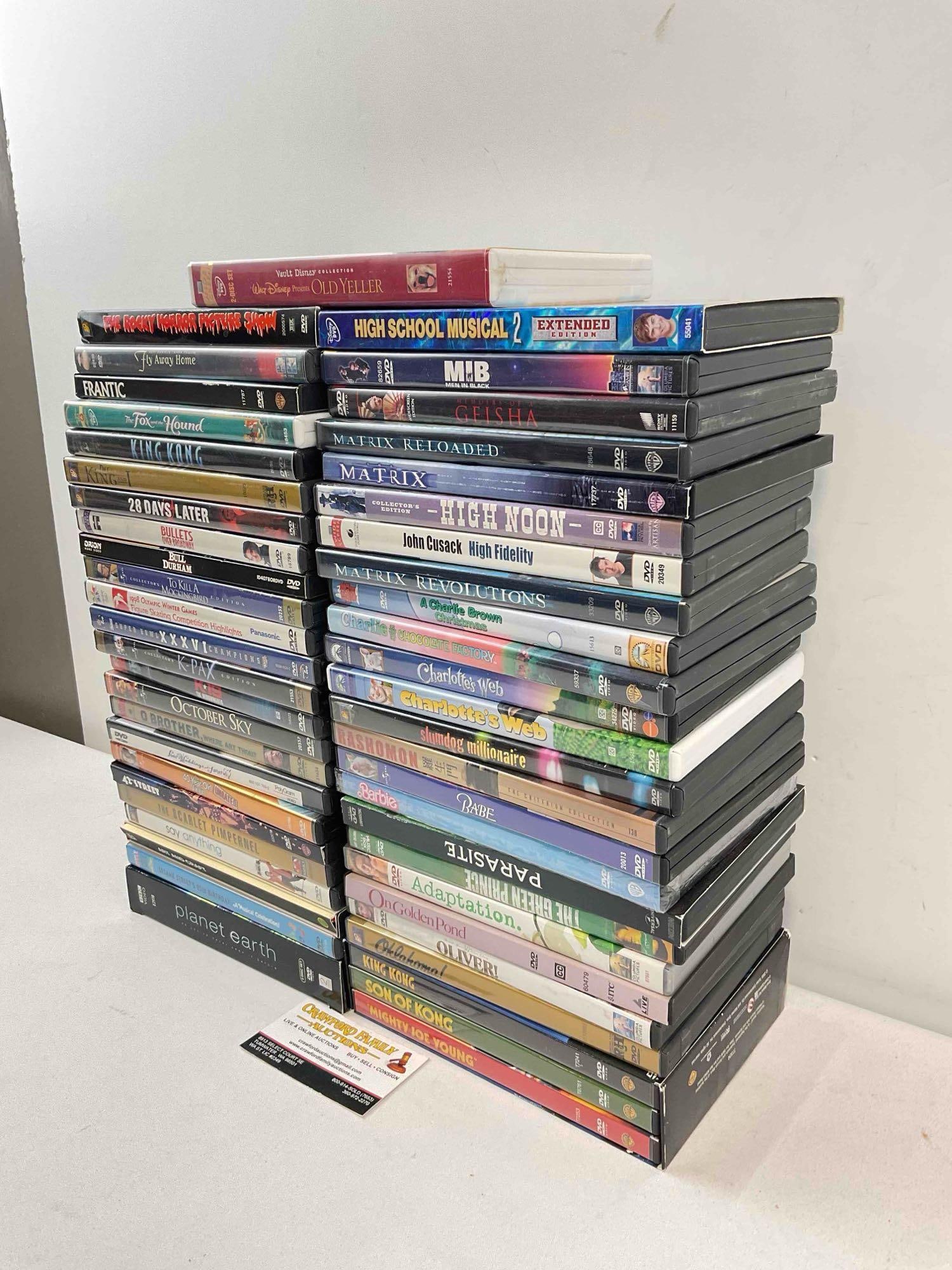 50 pcs DVD Movie & TV Shows, incl. Planet Earth, Disney, The Matrix, Barbie & More! See pics. - 2