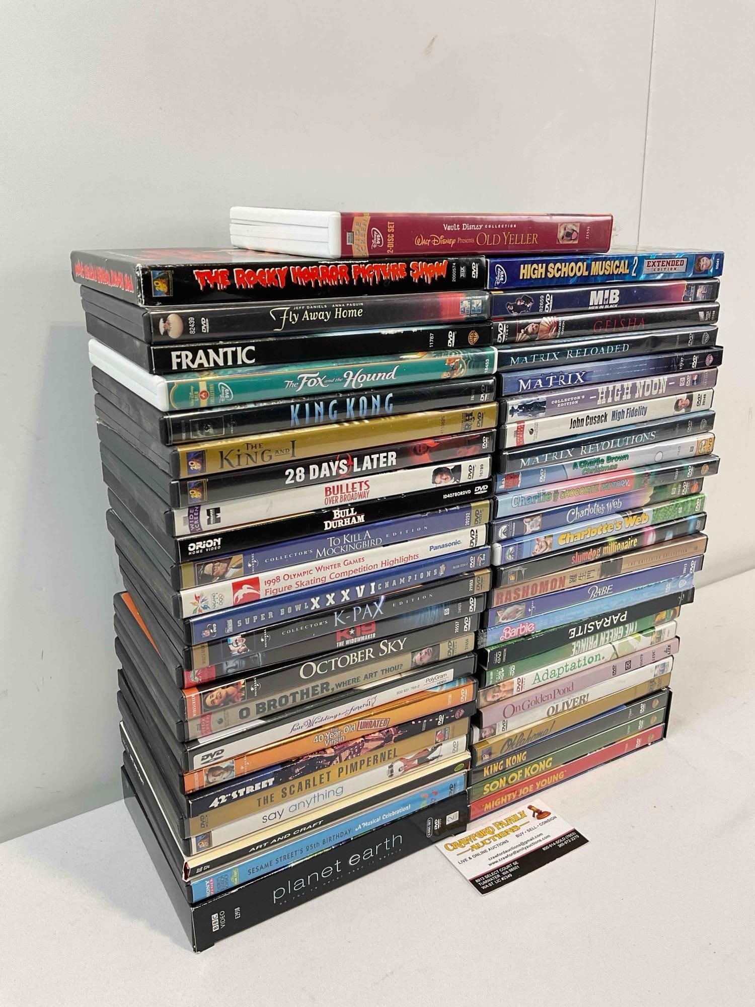 50 pcs DVD Movie & TV Shows, incl. Planet Earth, Disney, The Matrix, Barbie & More! See pics. - 3