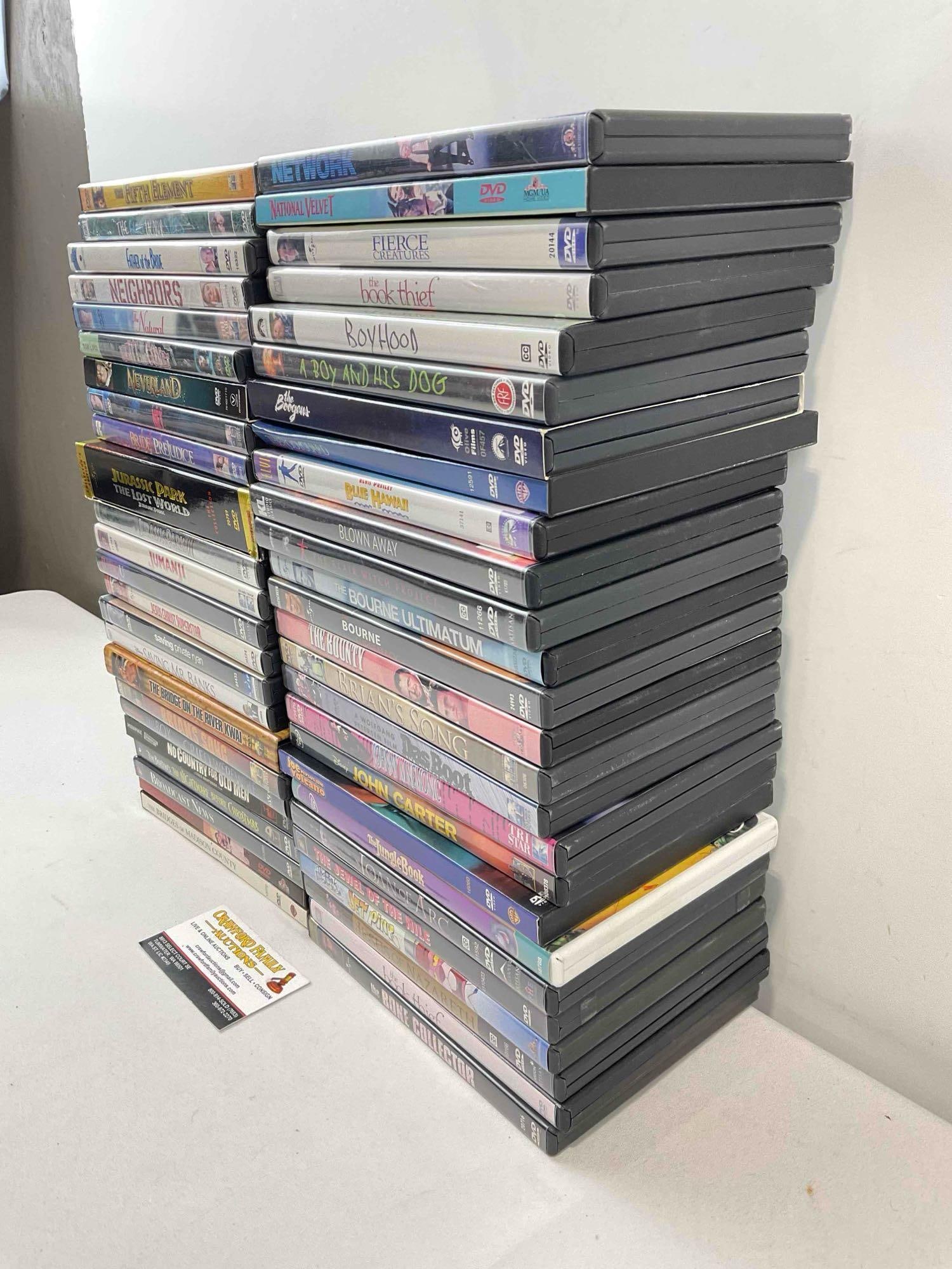 50 pcs DVD Movie Collection, incl. The Fifth Element, Network, Disney's The Jungle Book & More! - 2