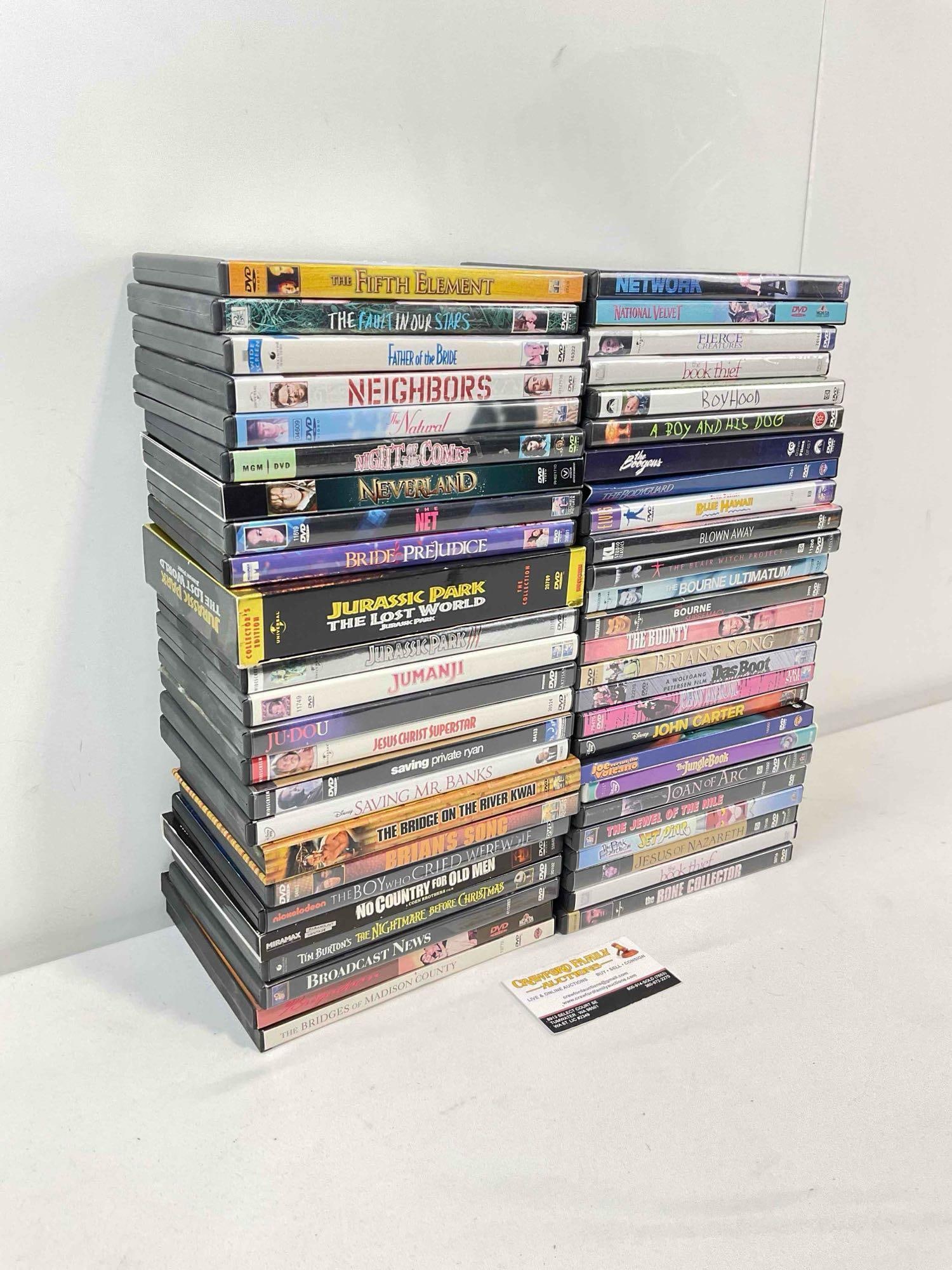 50 pcs DVD Movie Collection, incl. The Fifth Element, Network, Disney's The Jungle Book & More! - 3