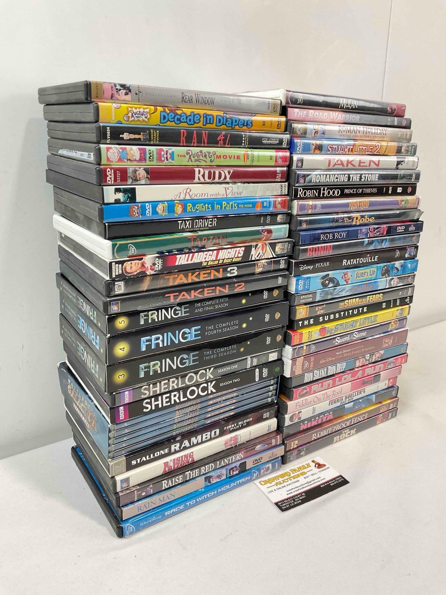 50 pcs DVD Movie & TV Collection, incl. Disney's Mulan, Rear Window, Ratatouille & More! See pics. - 3