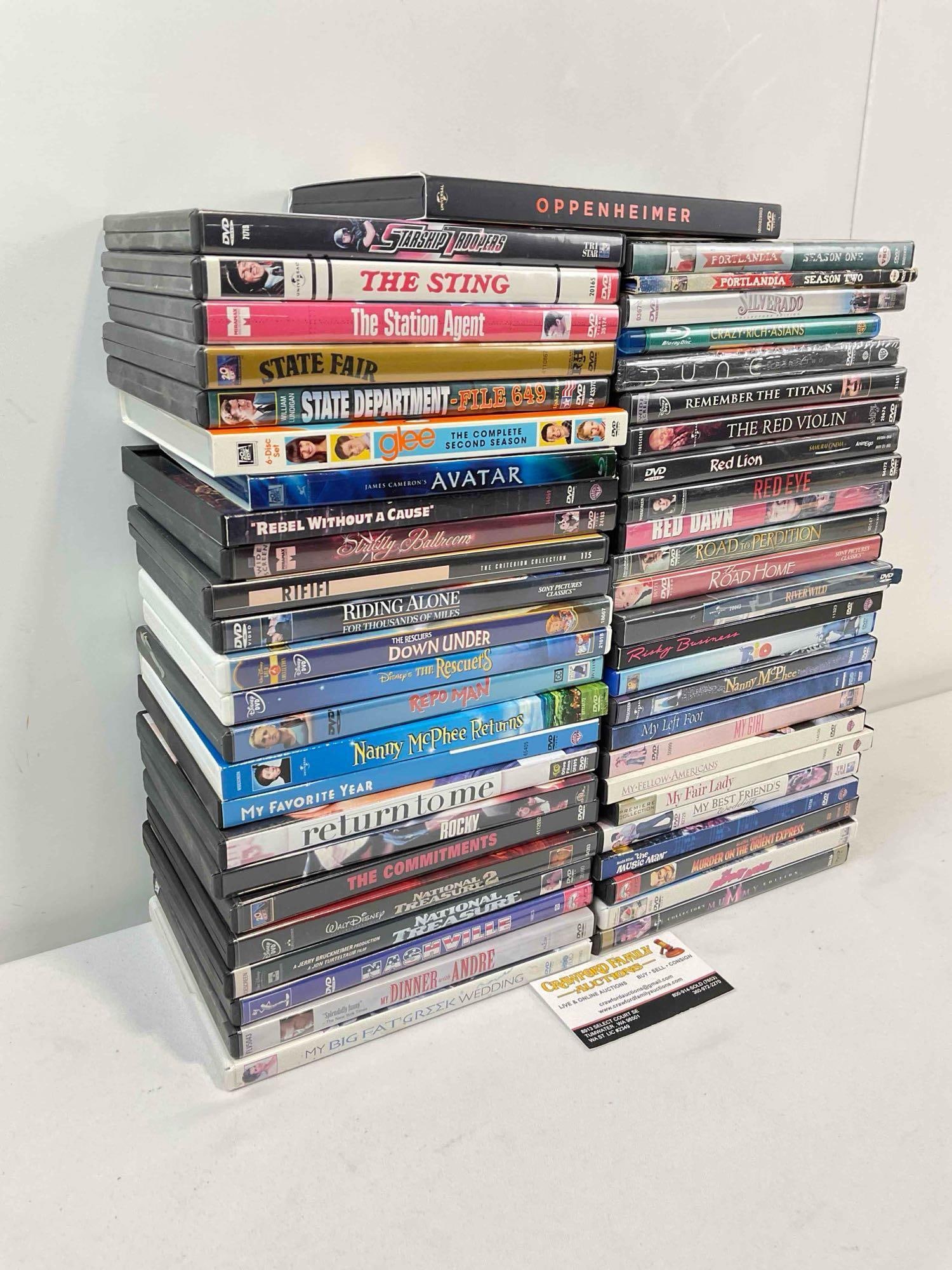 50 pcs DVD Movie & TV Show Collection, incl. Oppenheimer, Avatar, Rio, The Mummy & More! - 2