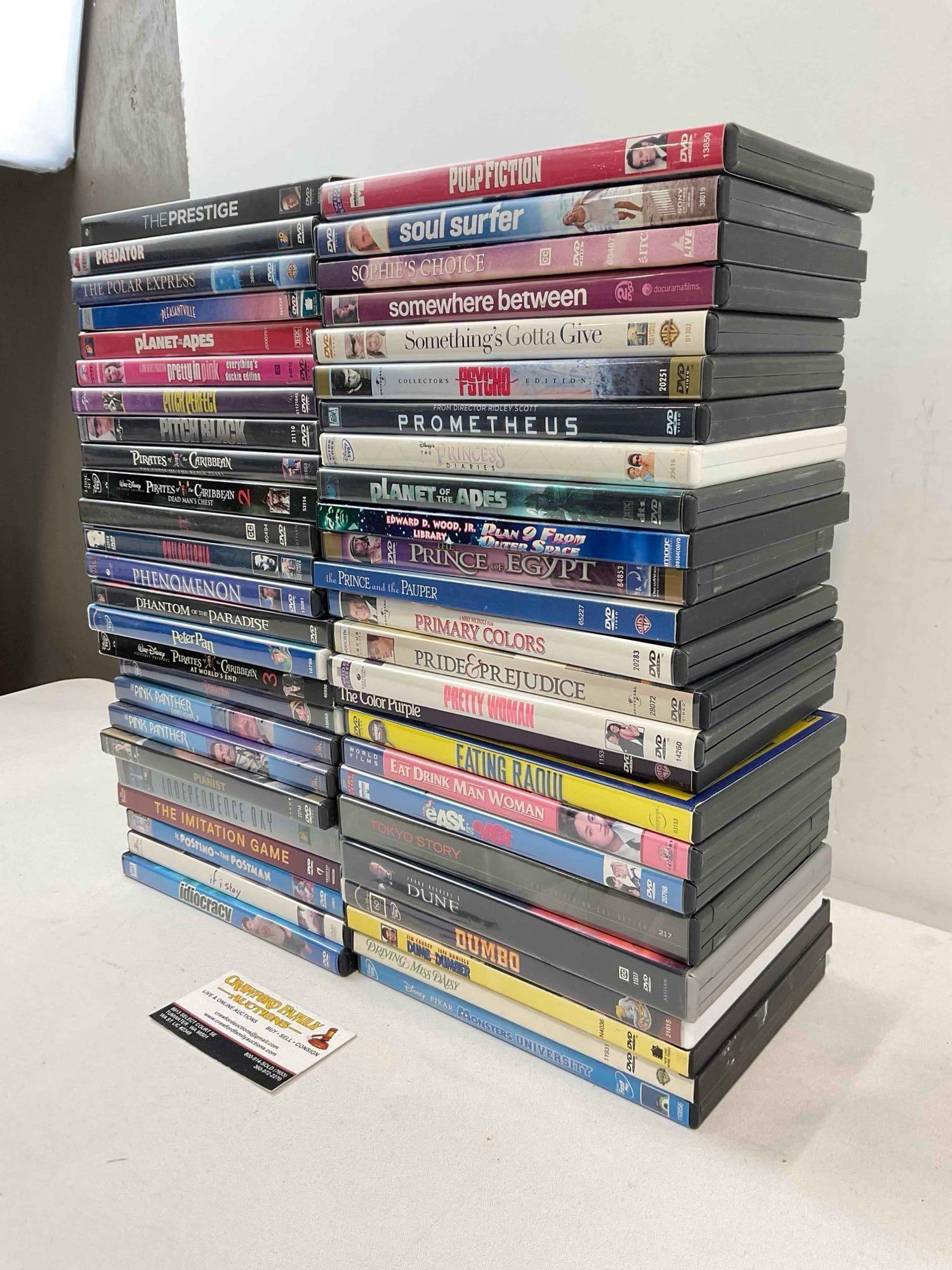 50 pcs DVD Movie Collection, incl. Pulp Fiction, Planet of the Apes, Disney's Peter Pan & More! - 2