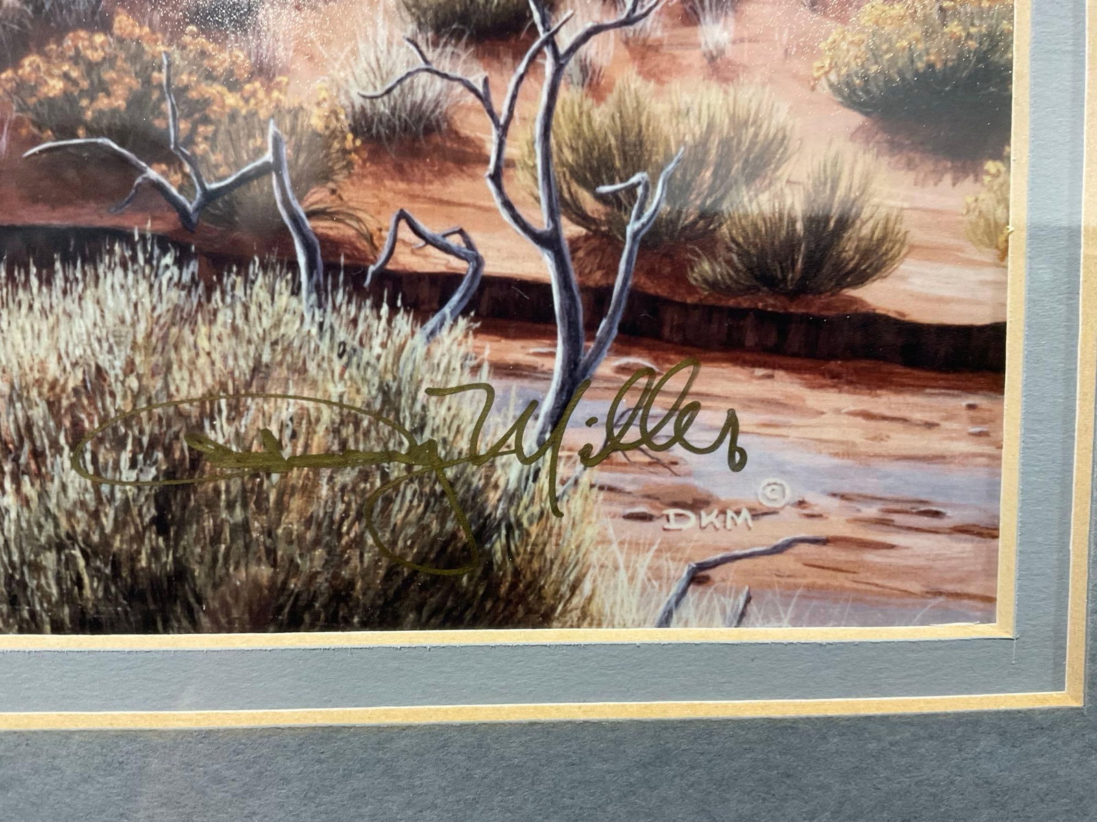 Framed signed #d 61/200 Lithograph by Doug Miller, National Park, Utah or Arizona, 19 x 23 inches - 3