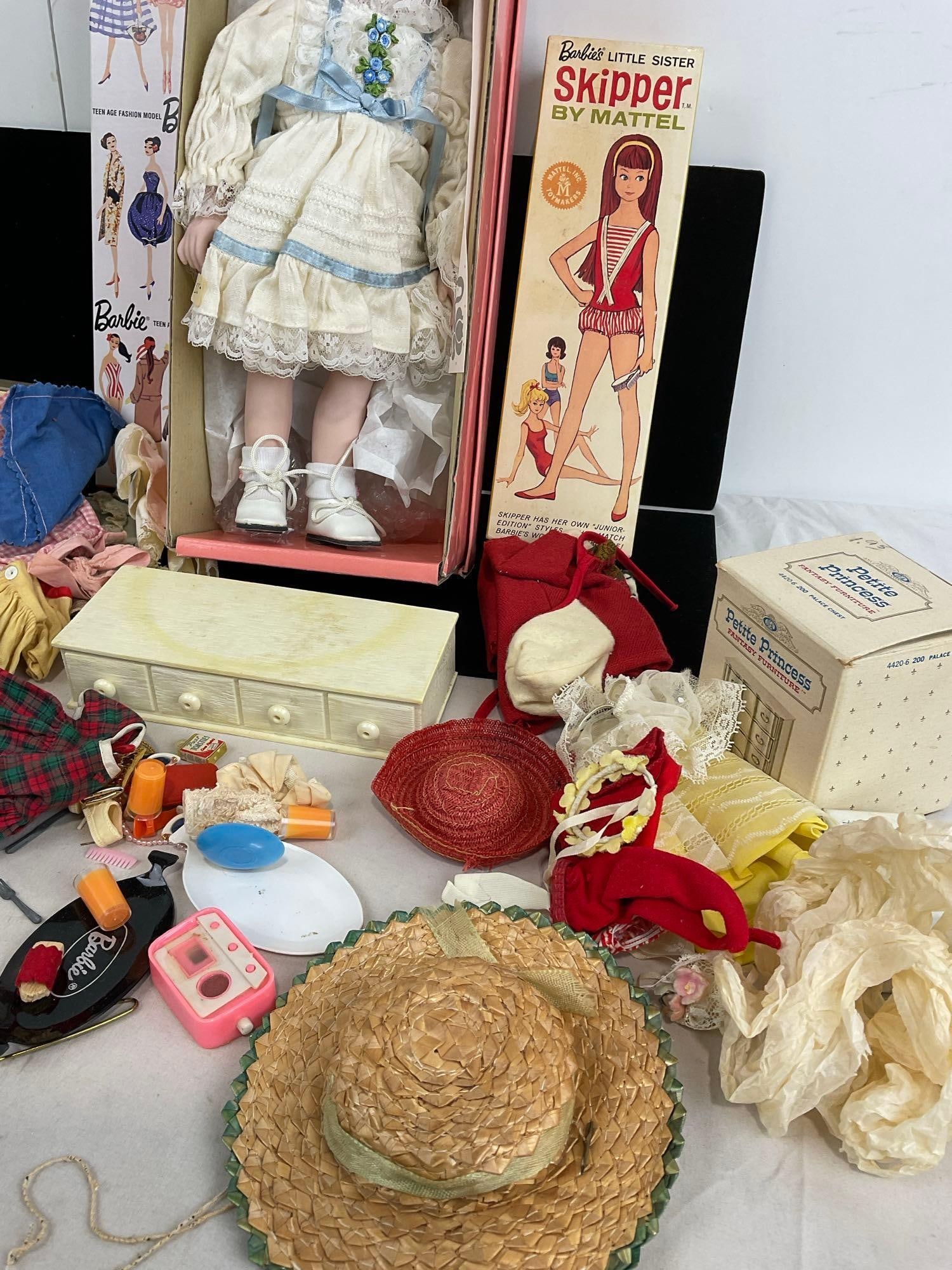 Vintage Barbie Clothes, no850 1969 Barbie Box, Skipper Box, Bradleys Collectible Doll - 2