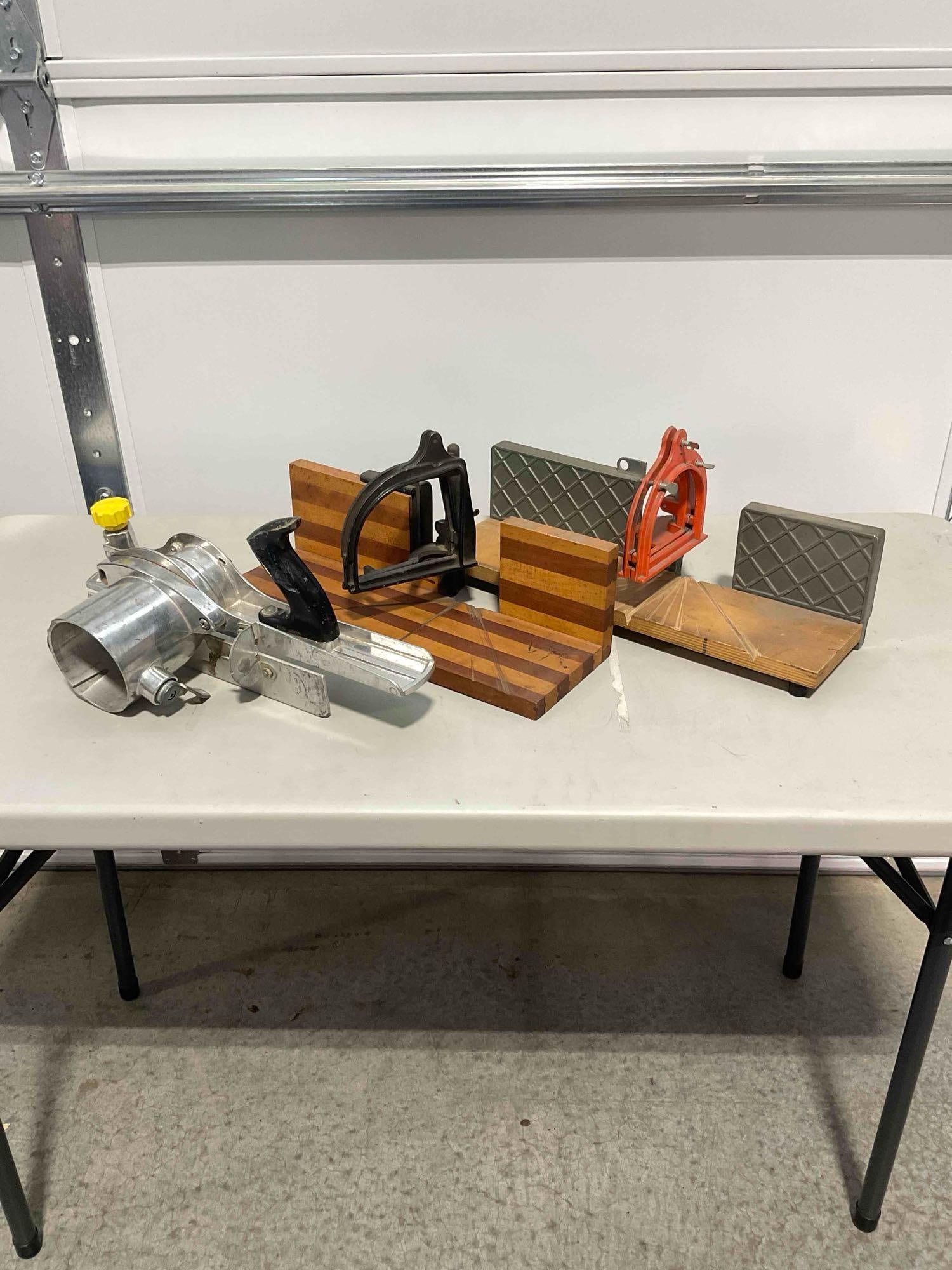 Collection of Tools, Stanley Plane Attachment Guide & 2x Hand Saw Miter Guides (1 of 5)