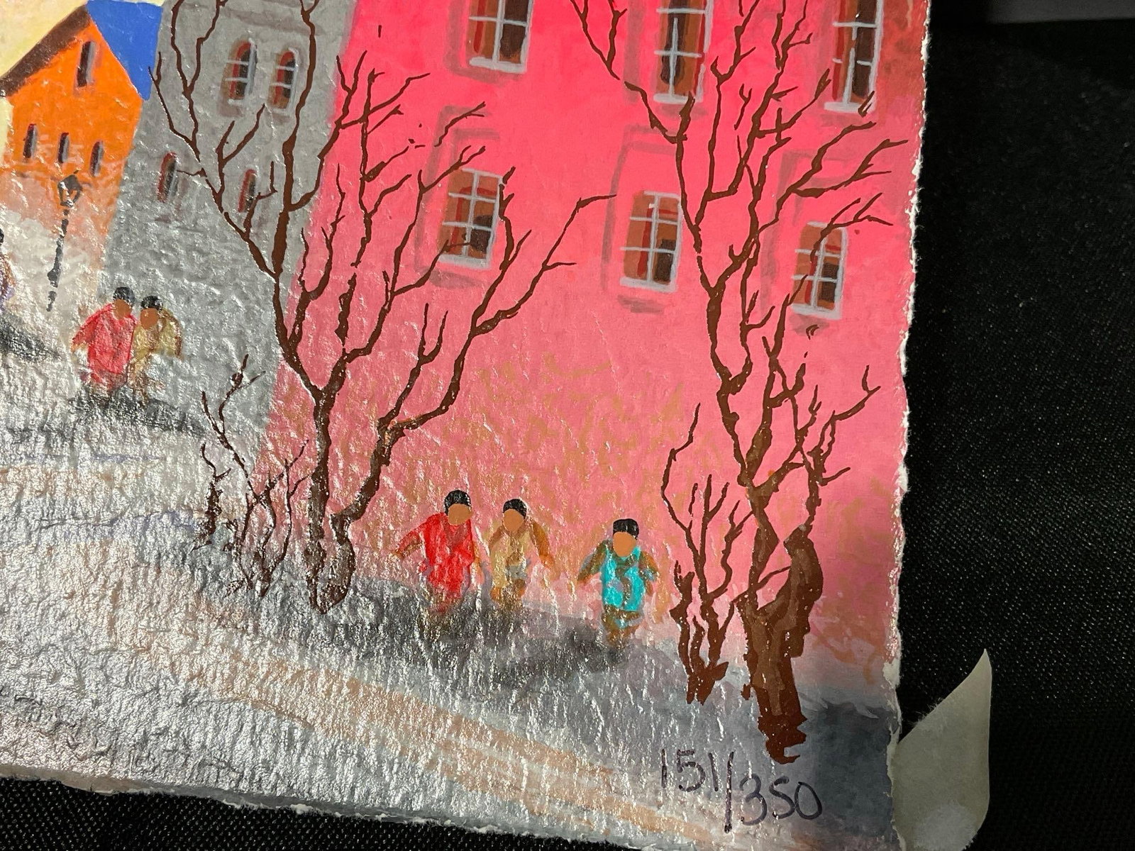 Framed Signed & #d 151/350 Serigraph titled Village Children by Anatole Krasnyansky, 14x17 inches - 5