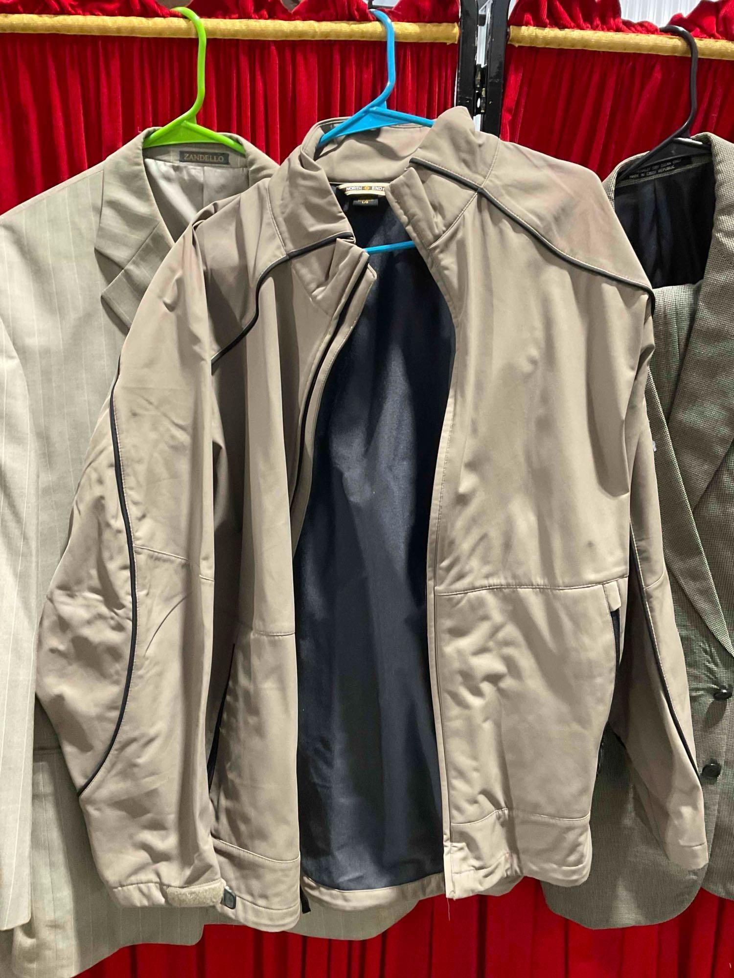 10 pcs Men's Clothing Collection, incl. Brooks Brothers Khaki Suit, North End Jacket & More! - 10