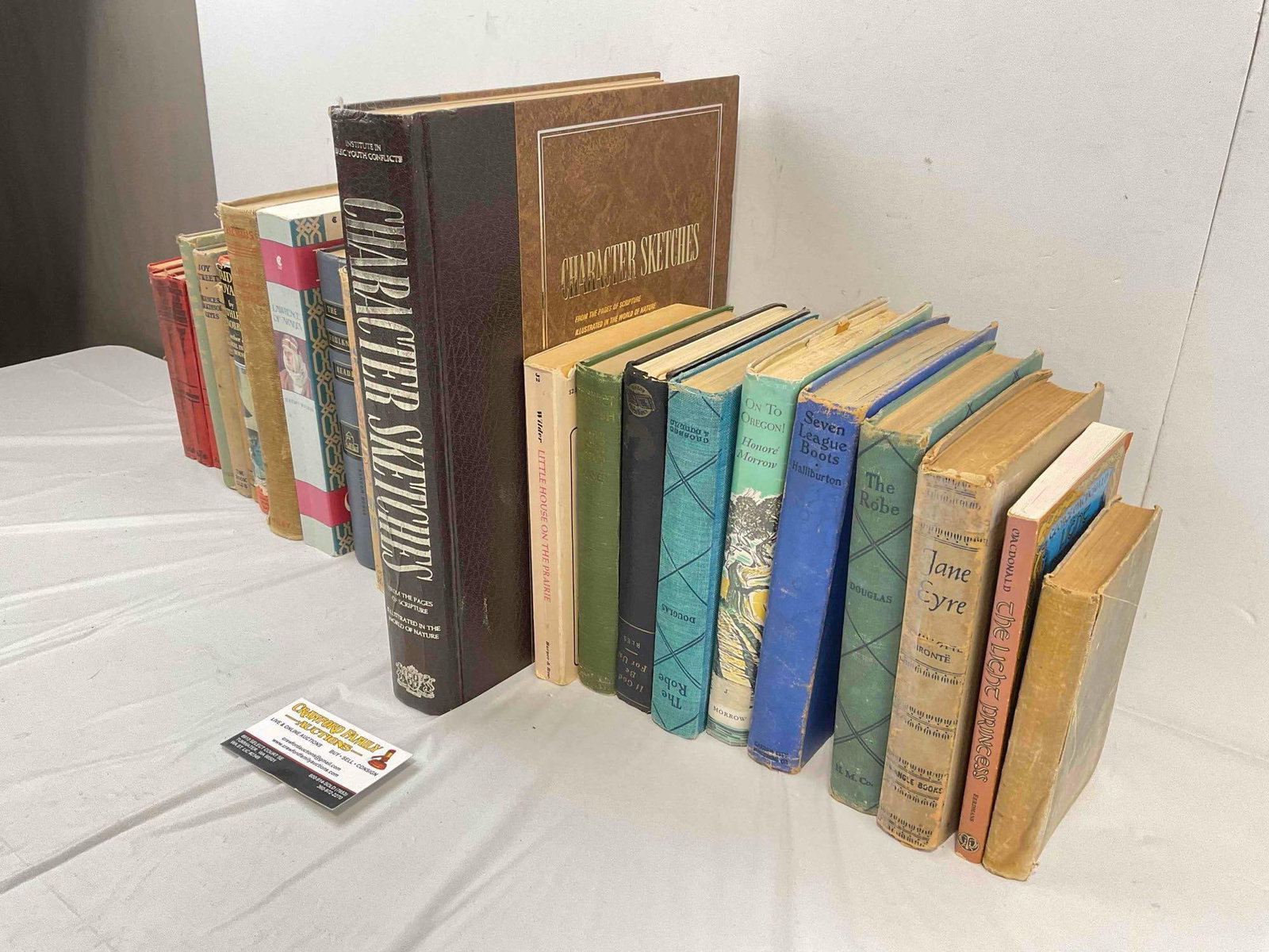 25 pcs Vintage Books, incl. "Character Sketches," "Jane Eyre" & Much More. Fair Condition. - 2