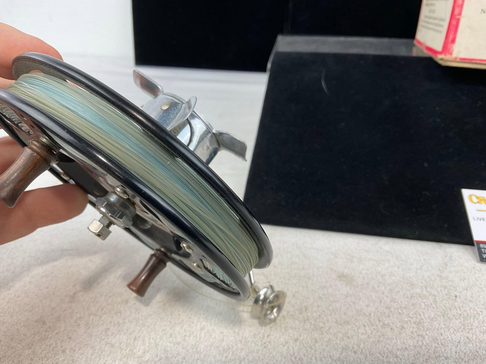 Vintage 1930s Heddon Winona Reel No.105FF, w/original box, seems to operate nicely - 3